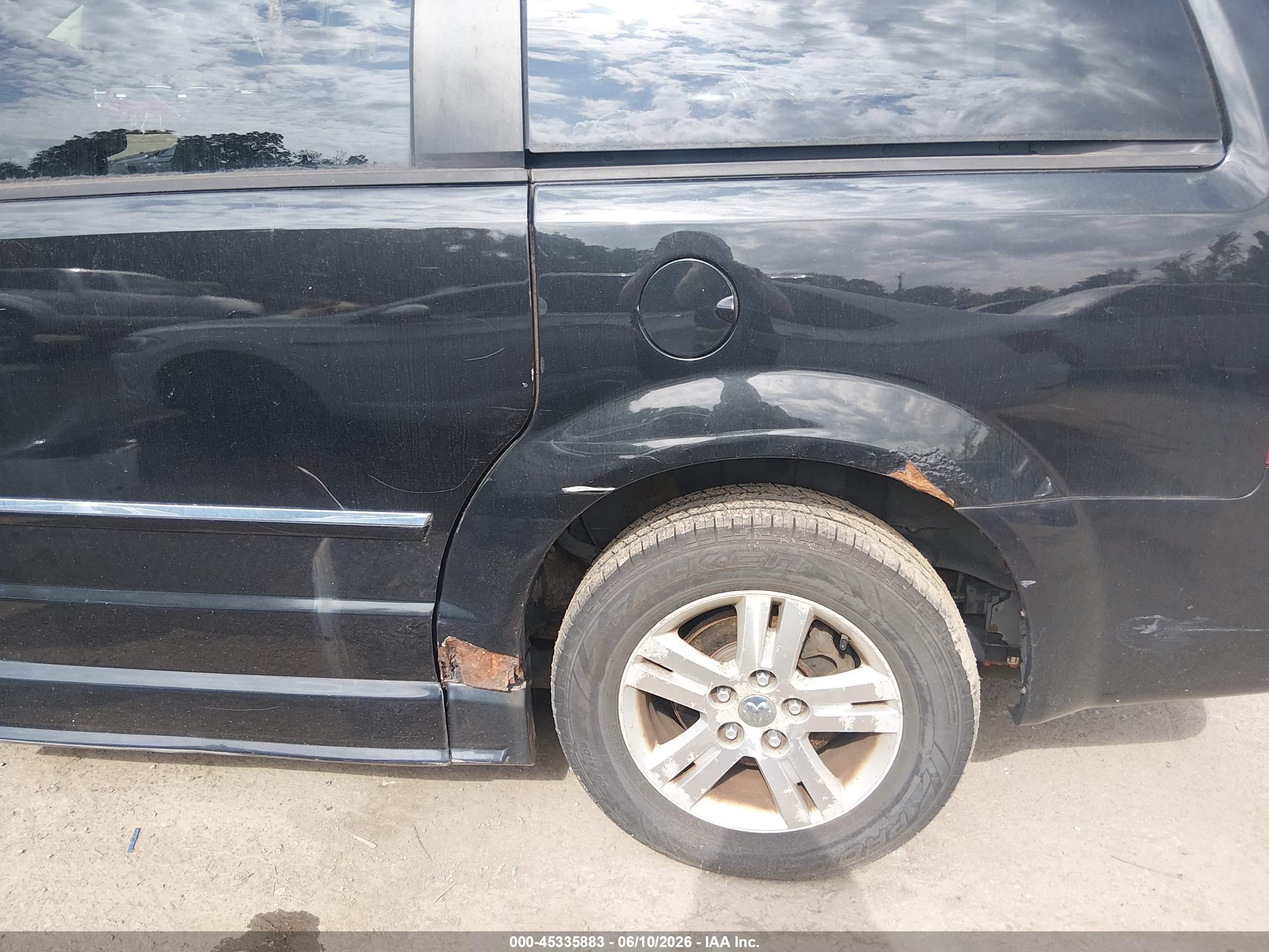 2008 Dodge Grand Caravan Sxt Черный vin: 2D8HN54X98R809234