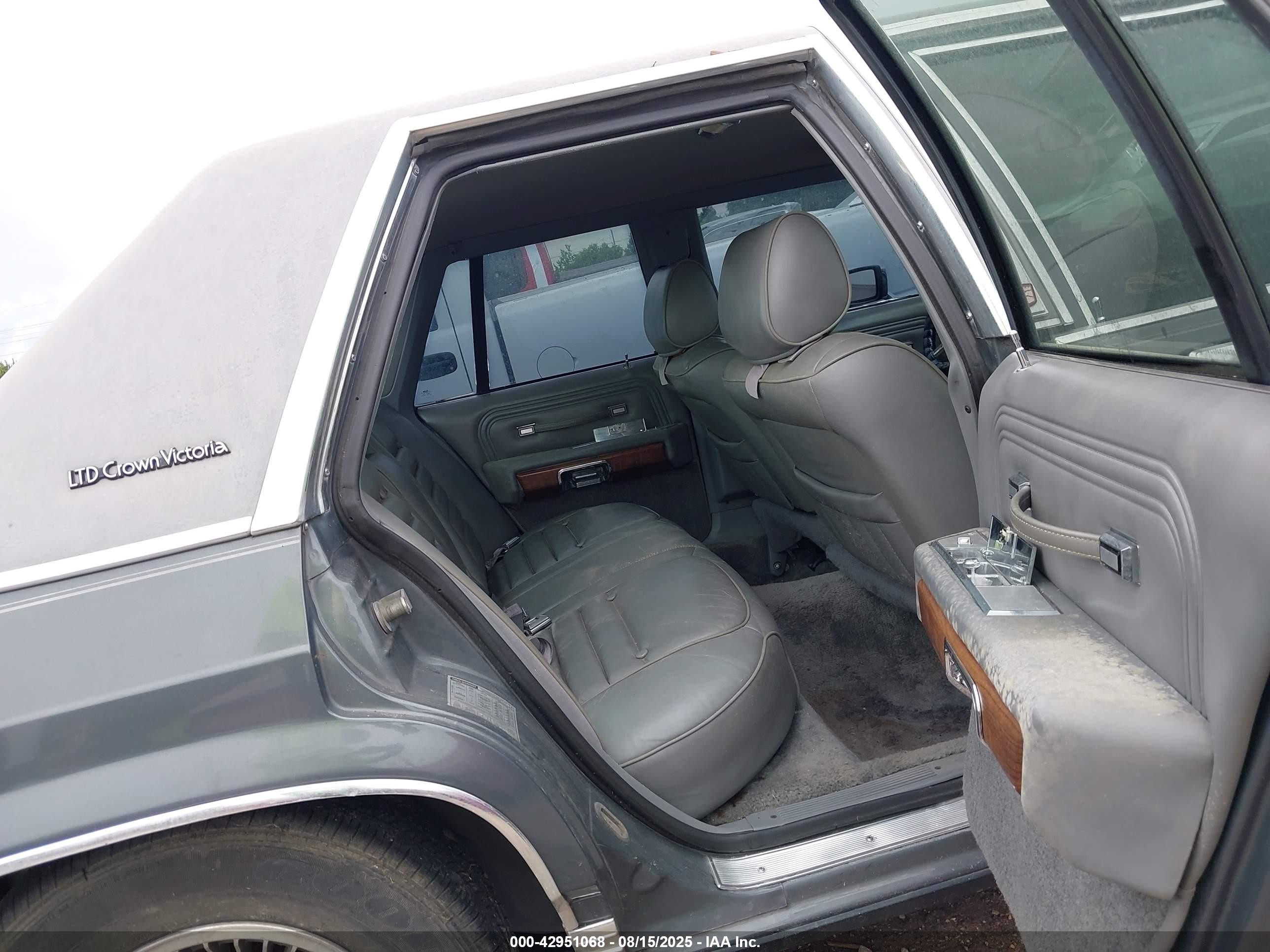 1988 Ford Crown Victoria Lx Gray vin: 2FABP74F1JX118806