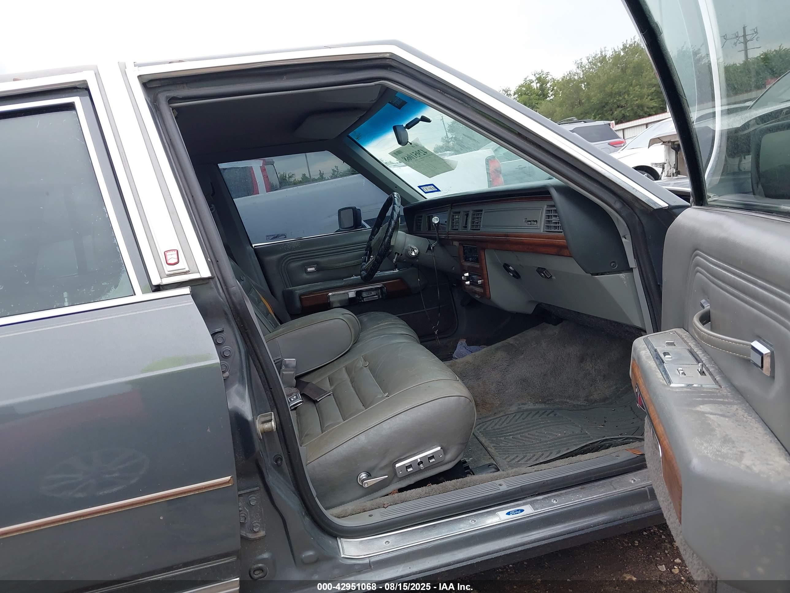 1988 Ford Crown Victoria Lx Gray vin: 2FABP74F1JX118806
