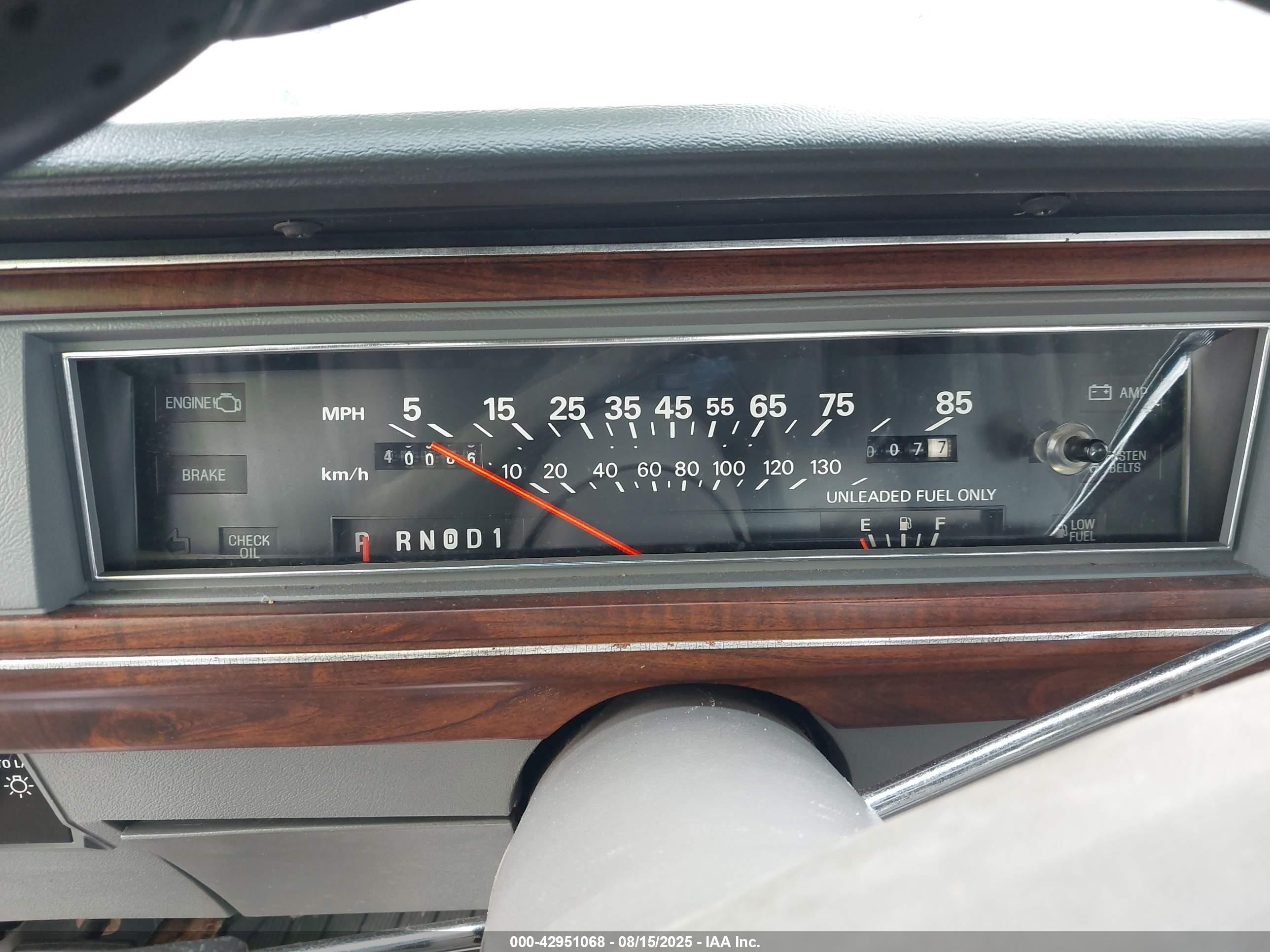 1988 Ford Crown Victoria Lx Gray vin: 2FABP74F1JX118806