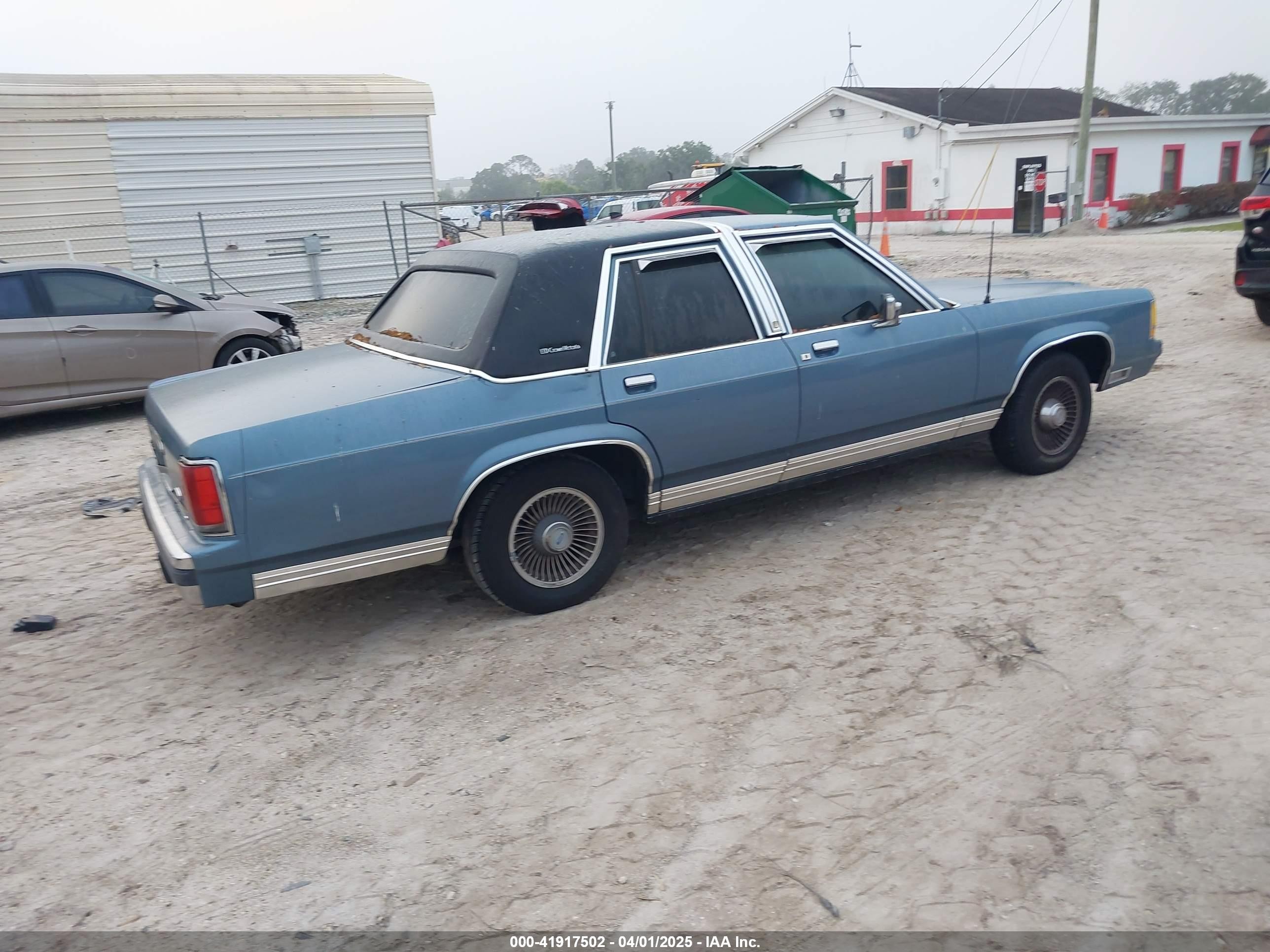 1988 Ford Crown Victoria Lx Blue vin: 2FABP74F6JX153597