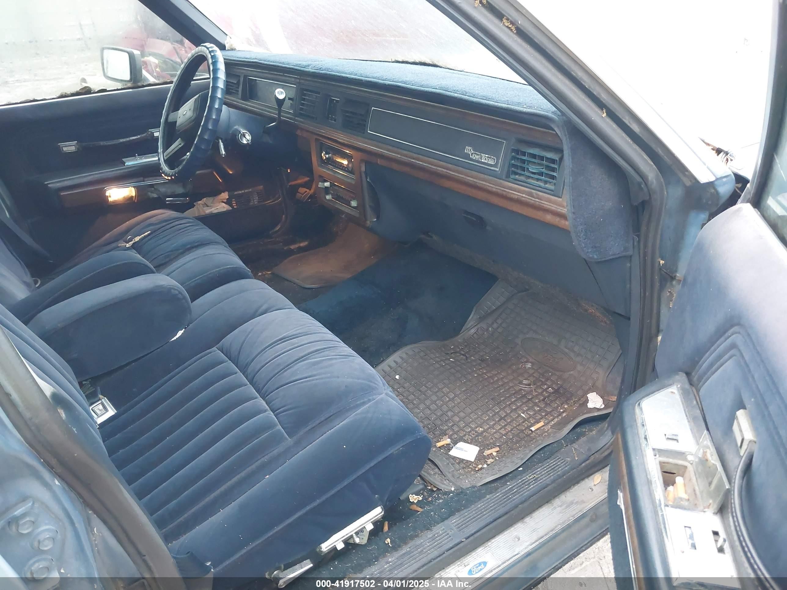 1988 Ford Crown Victoria Lx Blue vin: 2FABP74F6JX153597