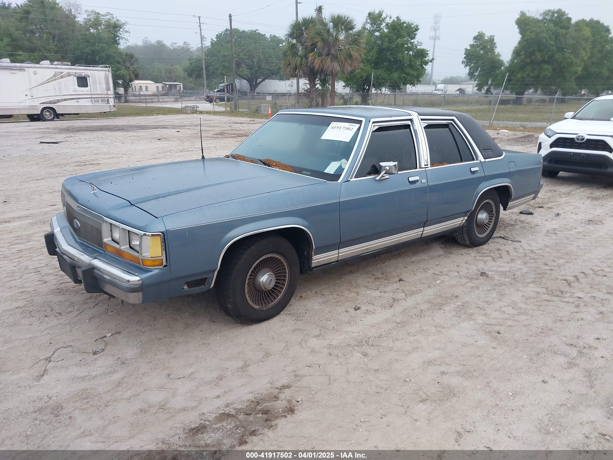 1988 Ford Crown Victoria Lx Blue vin: 2FABP74F6JX153597