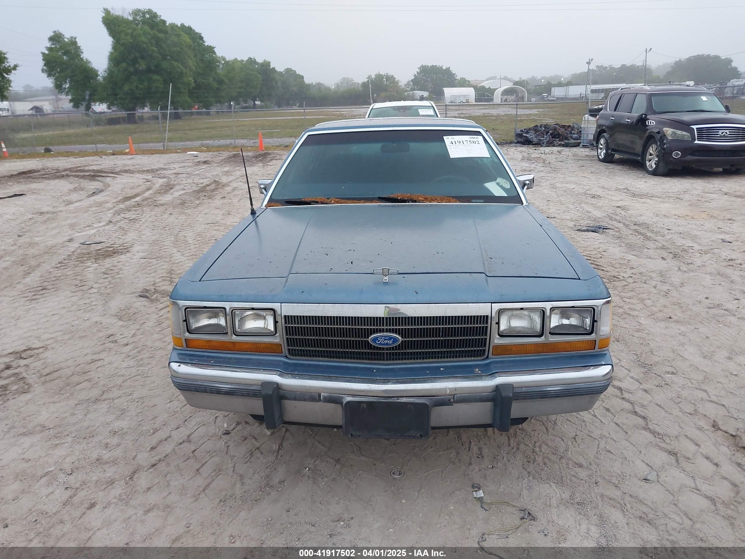 1988 Ford Crown Victoria Lx Blue vin: 2FABP74F6JX153597