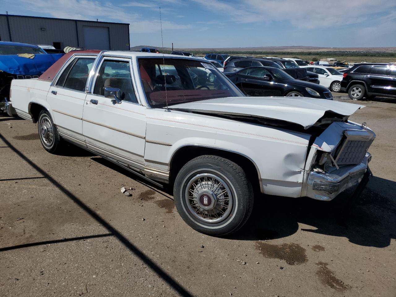 1987 Ford Crown Victoria Lx White vin: 2FABP74FXHX142872