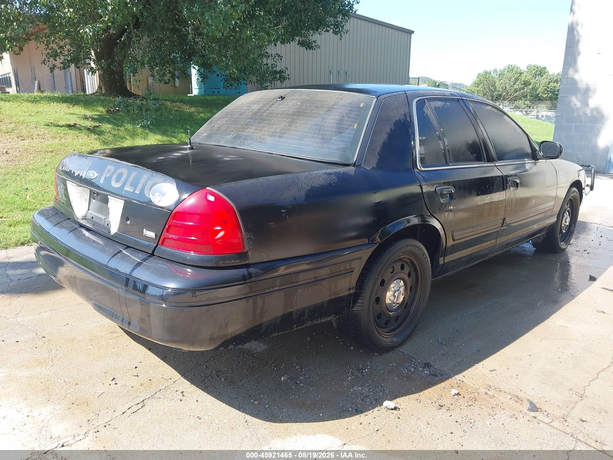 2011 Ford Crown Victoria Police Interceptor Black vin: 2FABP7BV0BX105590