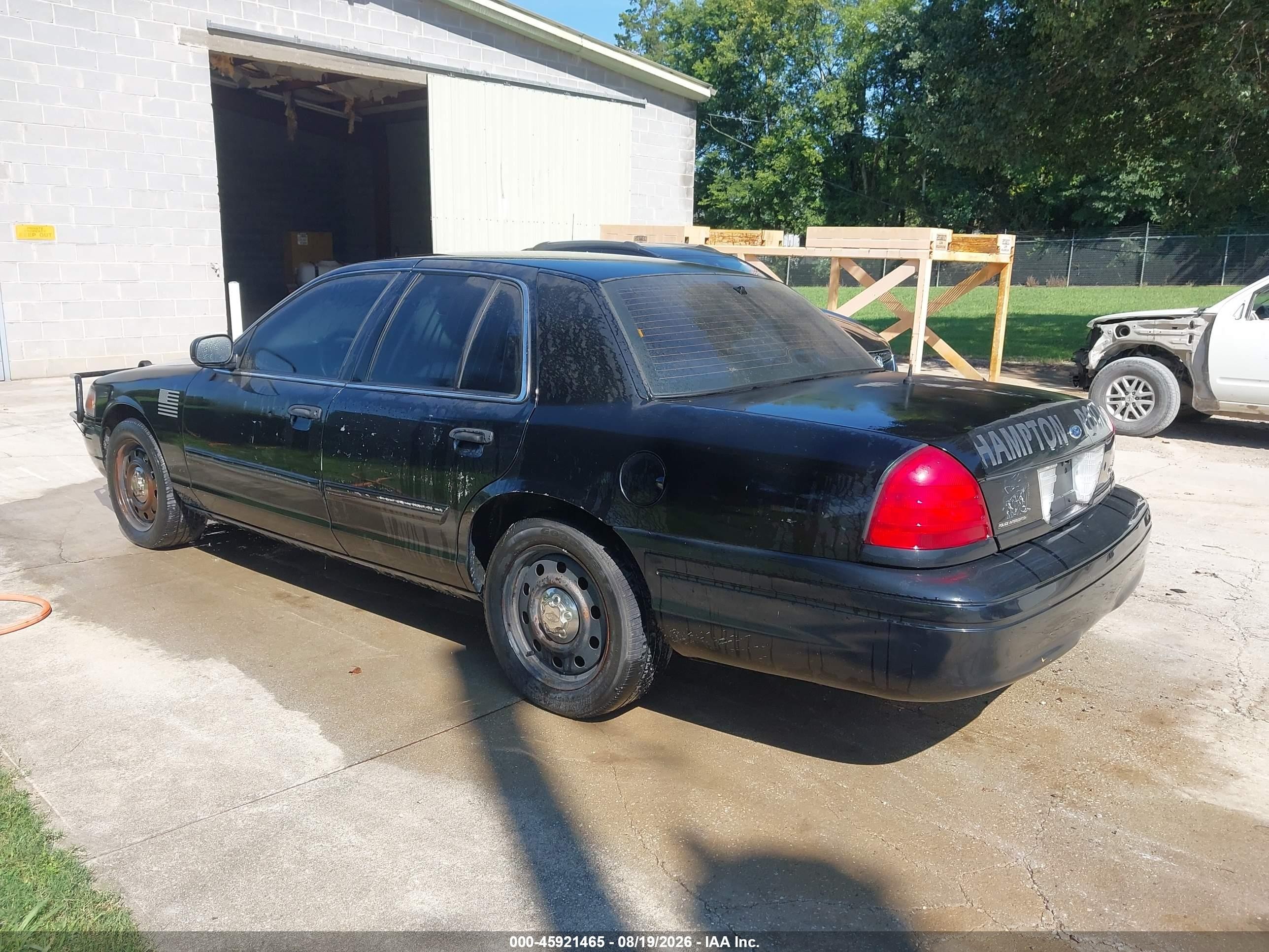 2011 Ford Crown Victoria Police Interceptor Black vin: 2FABP7BV0BX105590