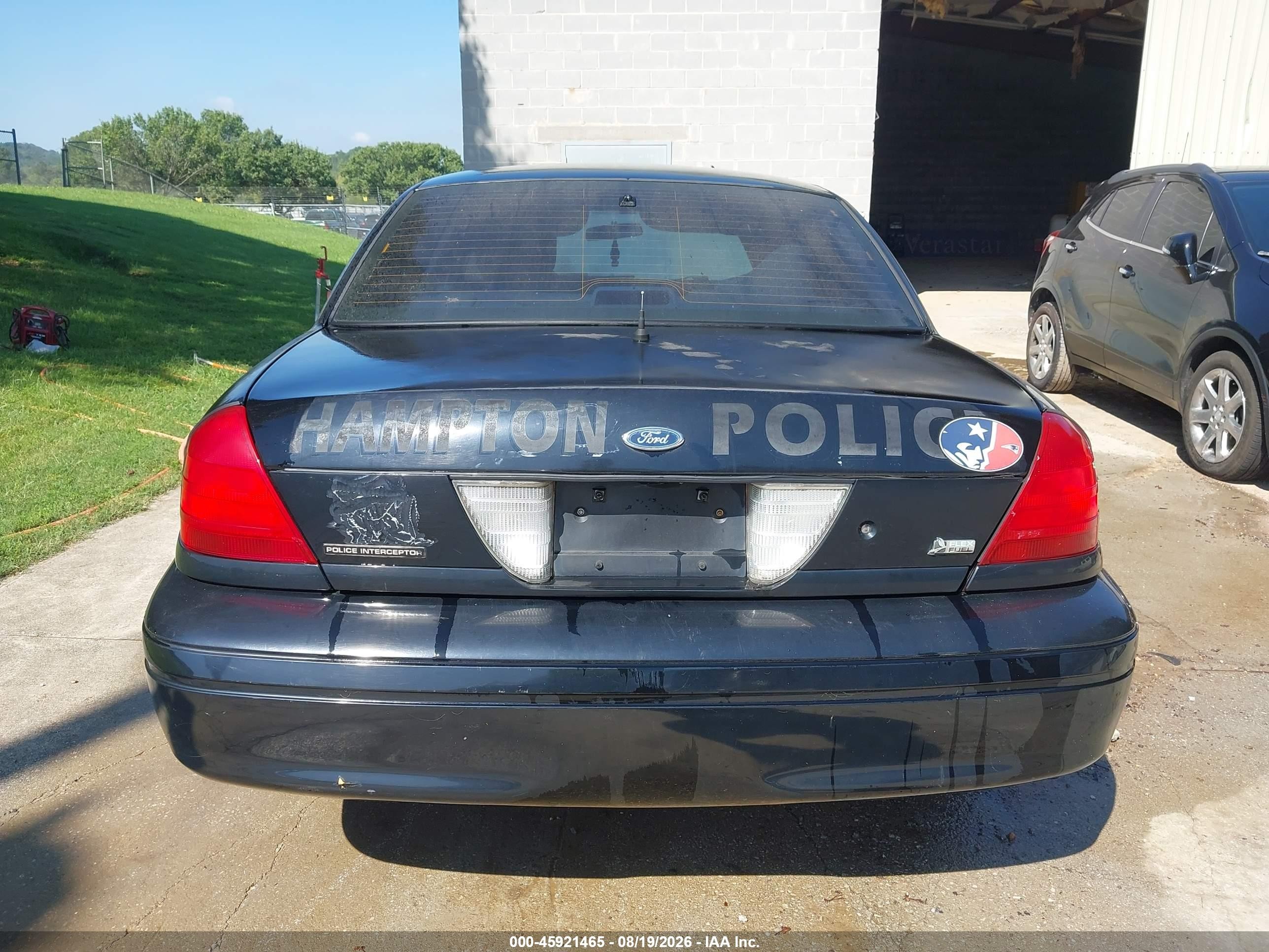 2011 Ford Crown Victoria Police Interceptor Black vin: 2FABP7BV0BX105590