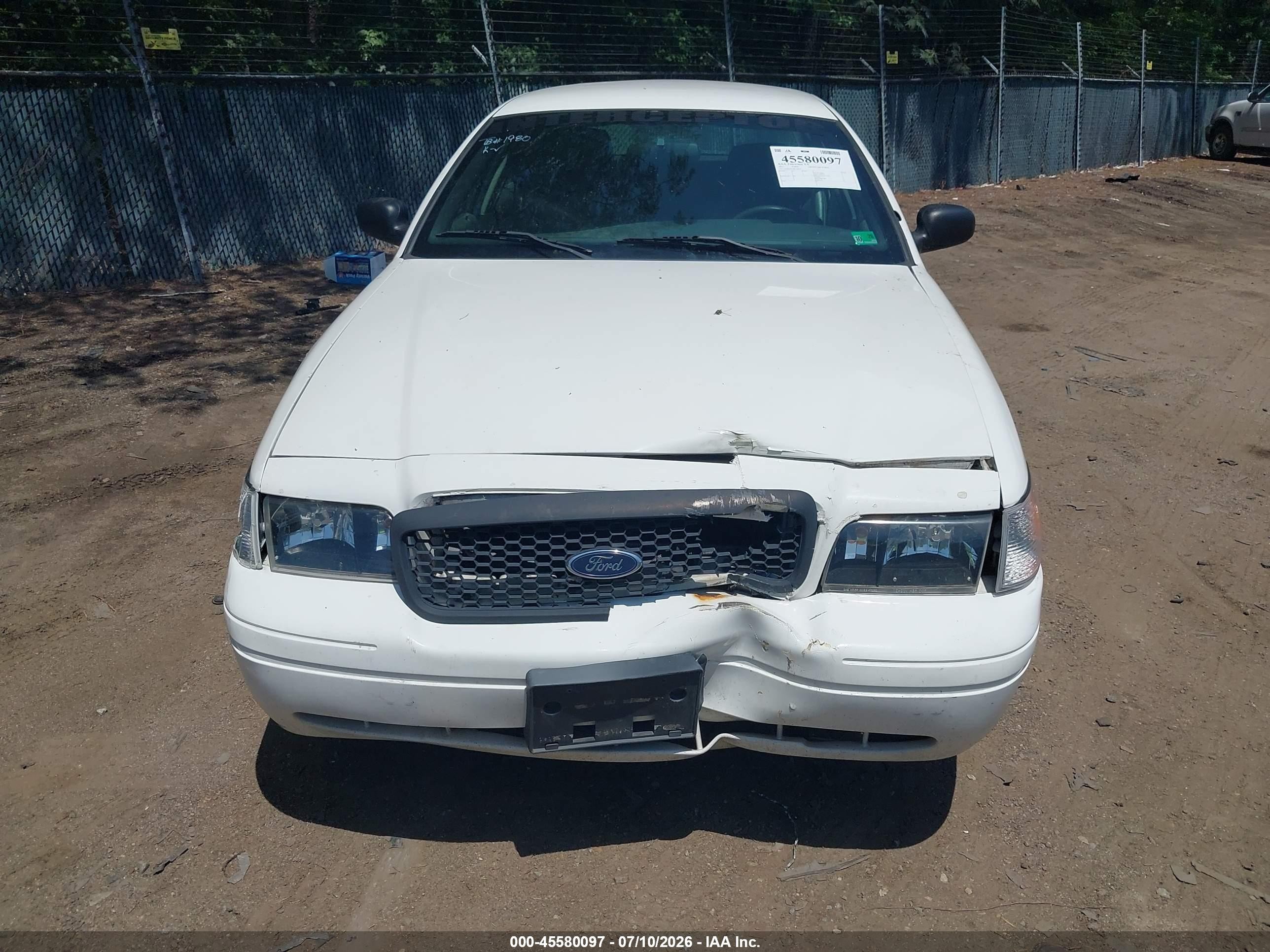 2011 Ford Crown Victoria Police Interceptor Белый vin: 2FABP7BV0BX108537