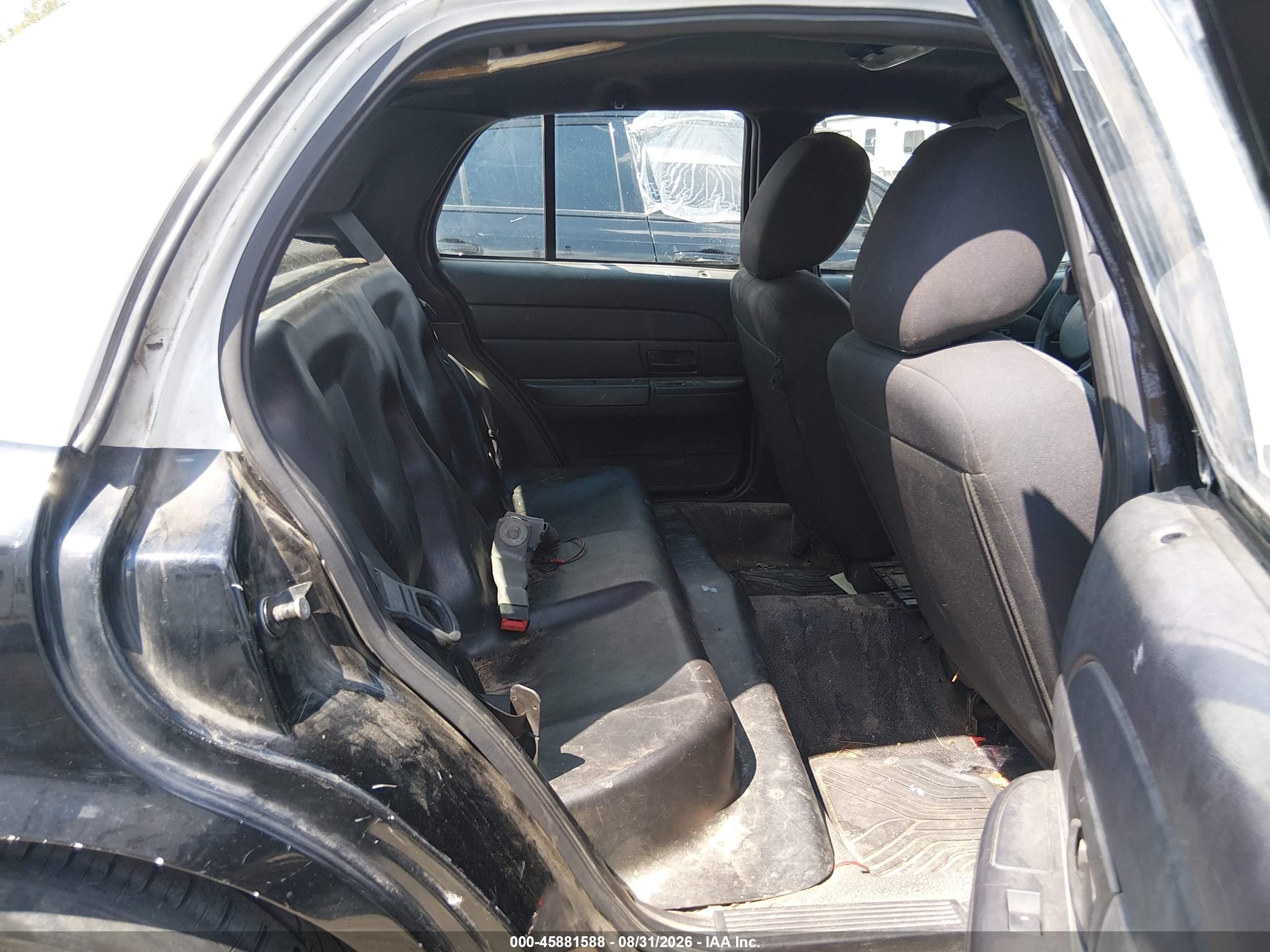 2011 Ford Crown Victoria Police Interceptor Black vin: 2FABP7BV1BX139585