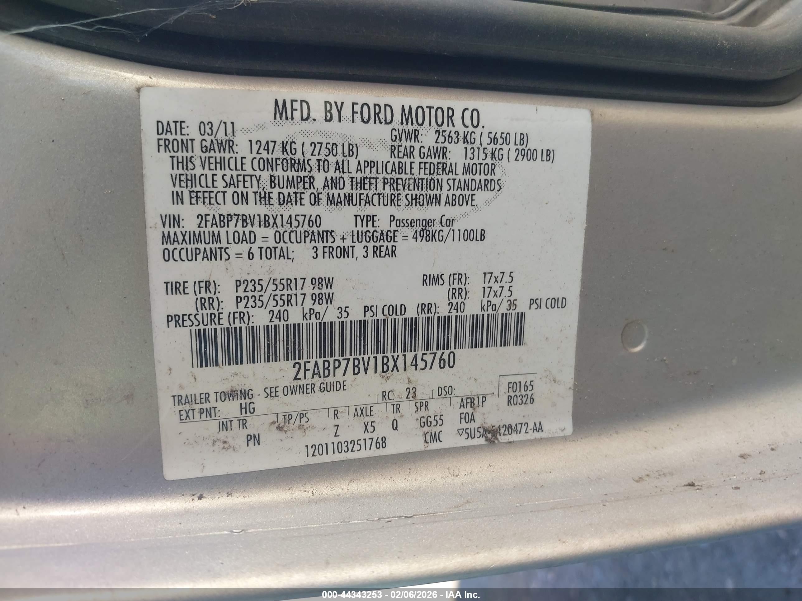 2011 Ford Crown Victoria Police Silver vin: 2FABP7BV1BX145760