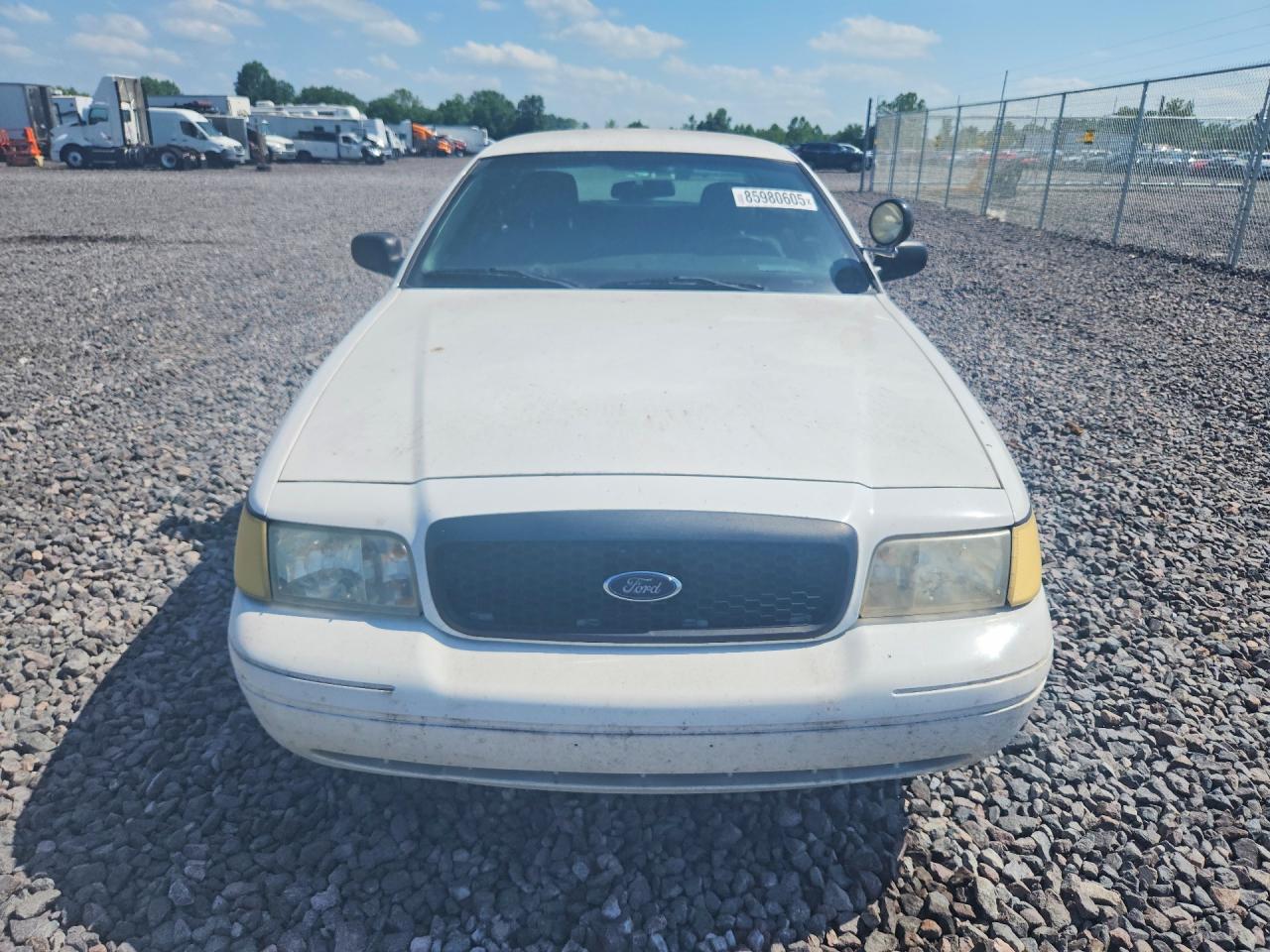 2010 Ford Crown Victoria Police Interceptor White vin: 2FABP7BV2AX101958