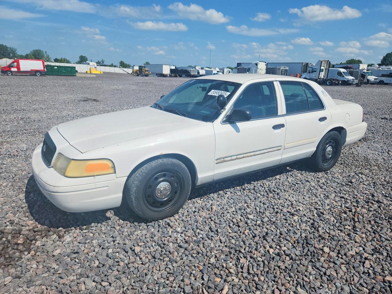 2010 Ford Crown Victoria Police Interceptor White vin: 2FABP7BV2AX101958
