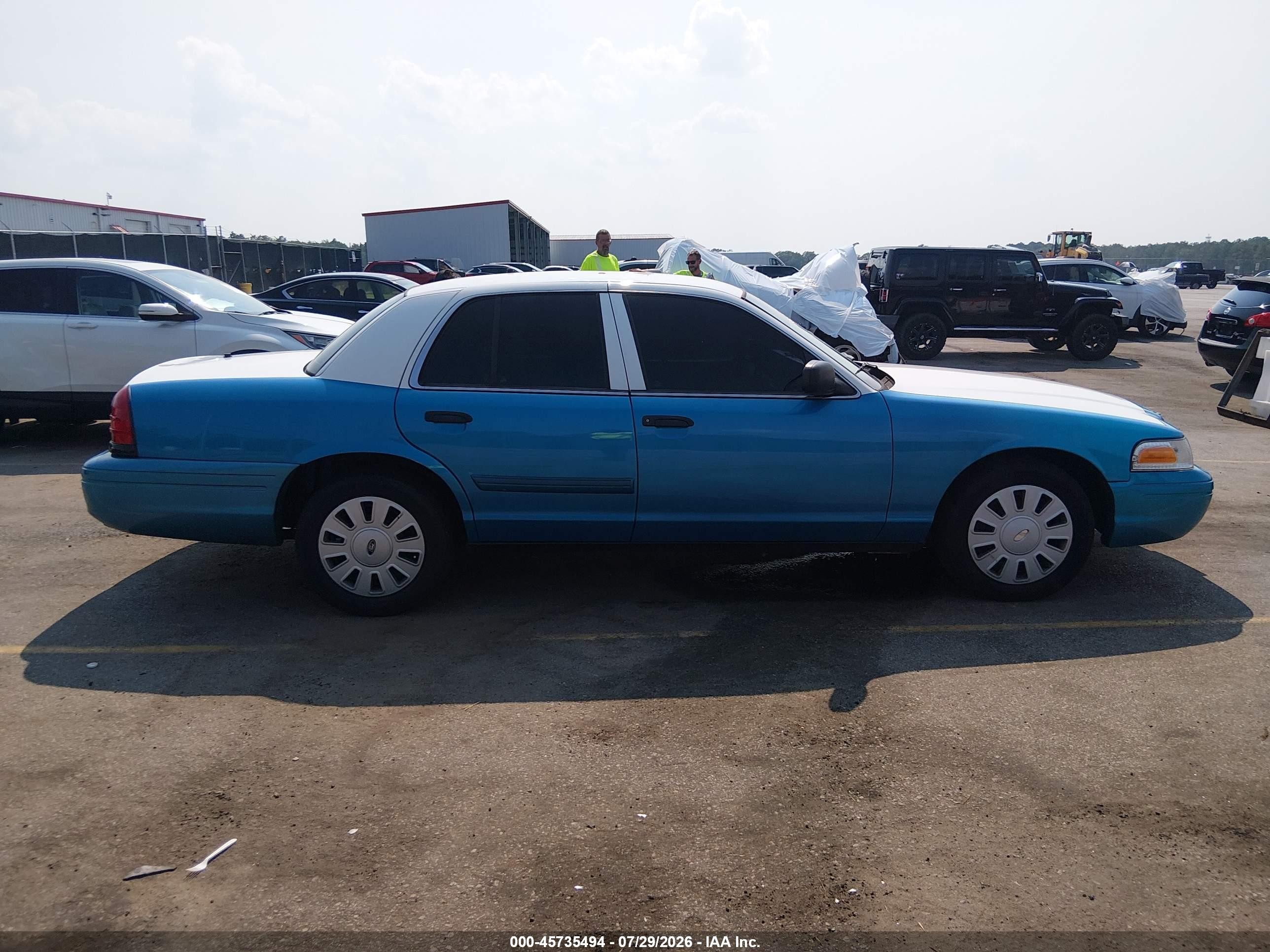 2011 Ford Crown Victoria Police Interceptor Blue vin: 2FABP7BV2BX111326