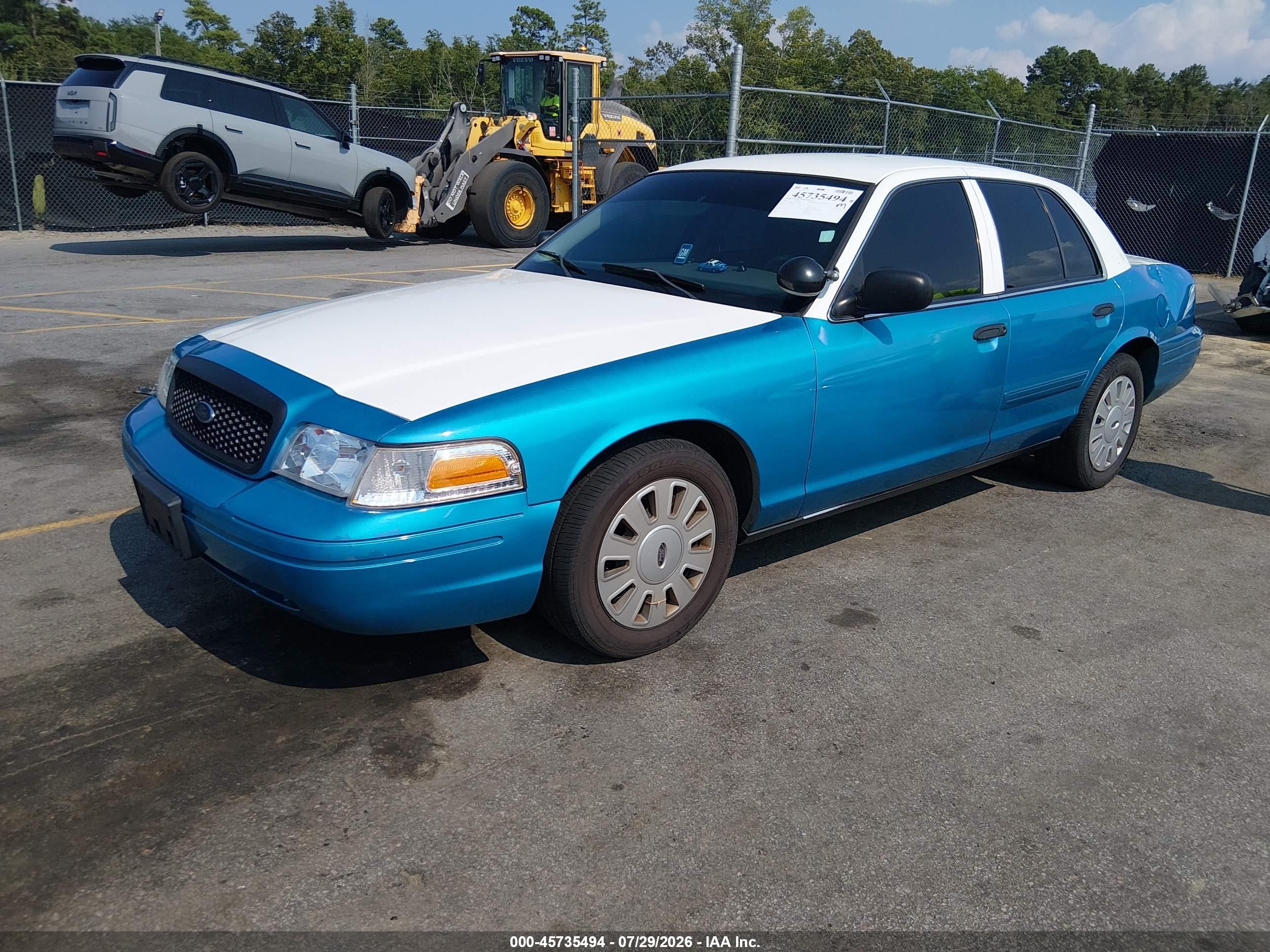 2011 Ford Crown Victoria Police Interceptor Blue vin: 2FABP7BV2BX111326