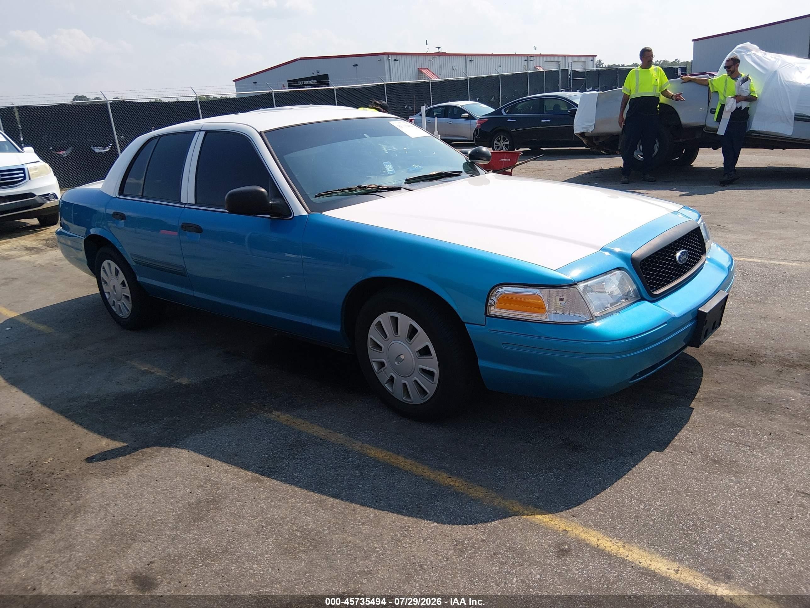2011 Ford Crown Victoria Police Interceptor Blue vin: 2FABP7BV2BX111326