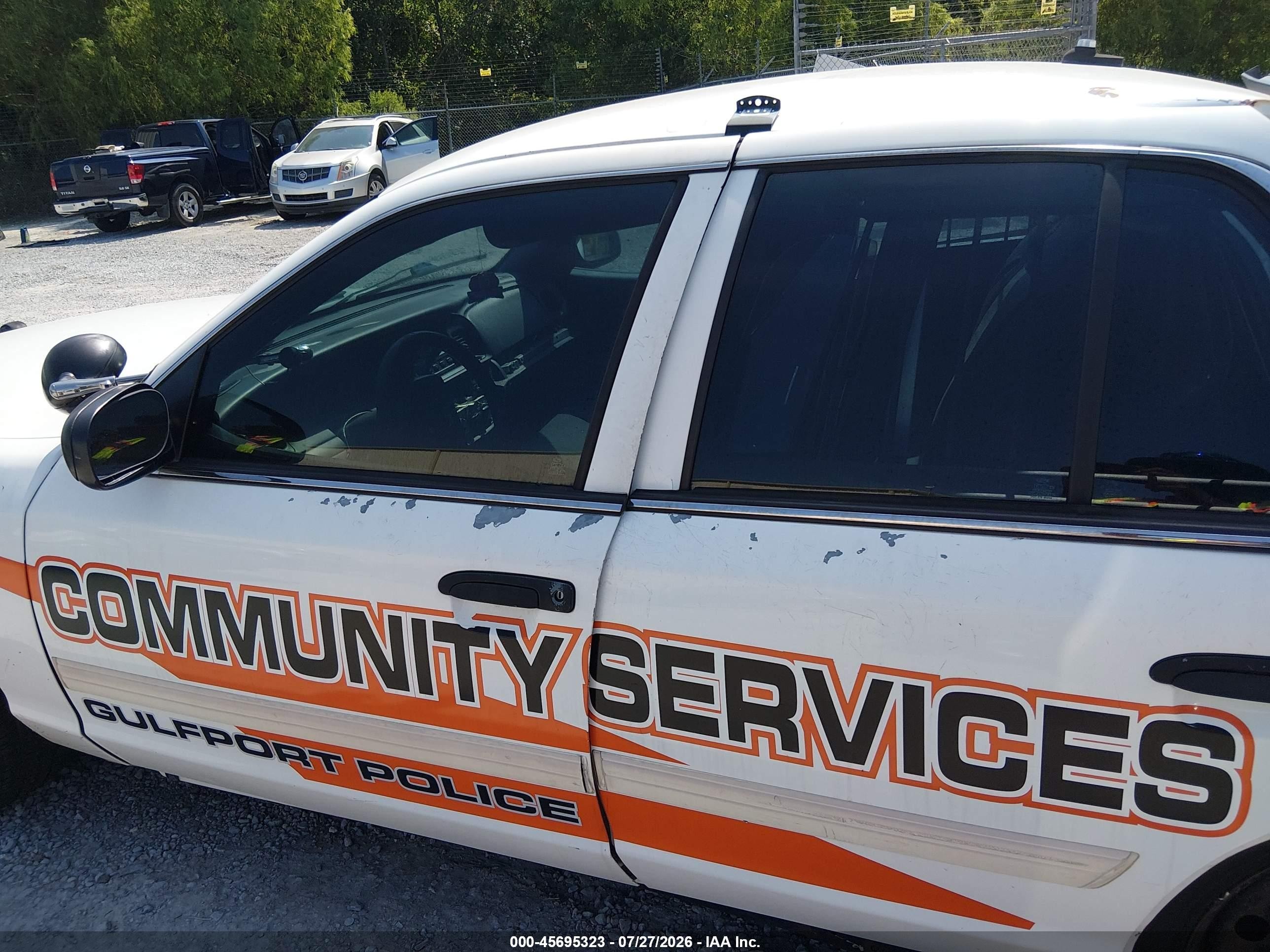 2011 Ford Crown Victoria Police Interceptor White vin: 2FABP7BV4BX105978