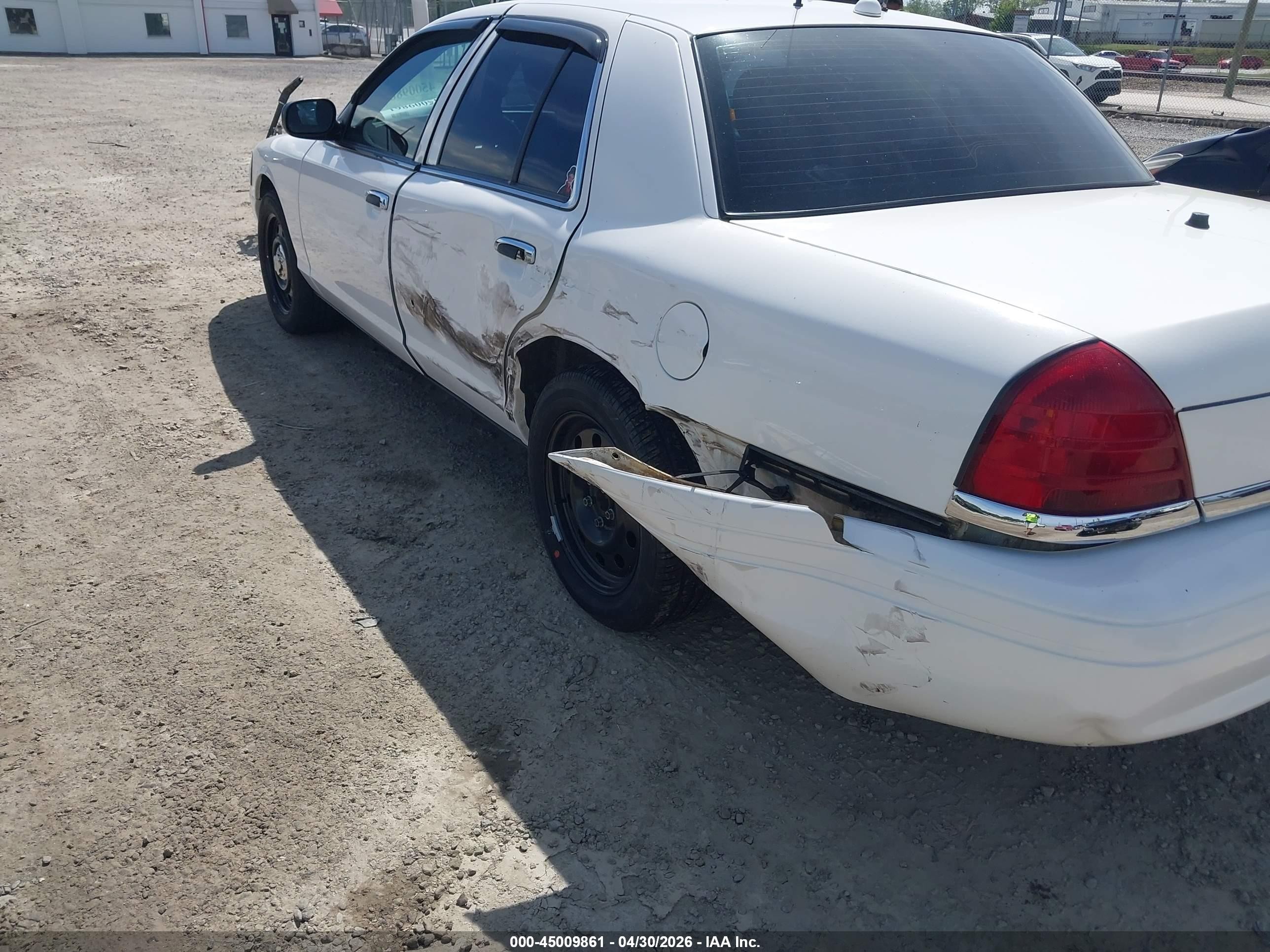 2011 Ford Crown Victoria Police White vin: 2FABP7BV4BX112607