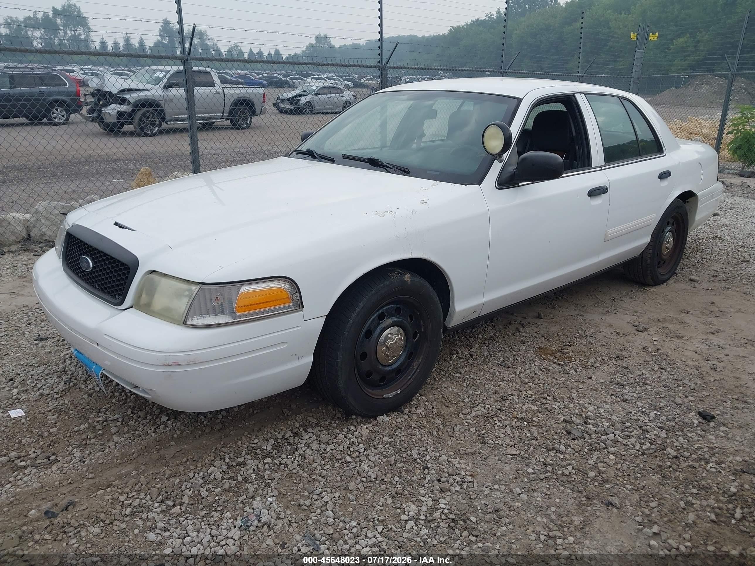 2011 Ford Crown Victoria Police Interceptor White vin: 2FABP7BV4BX119556