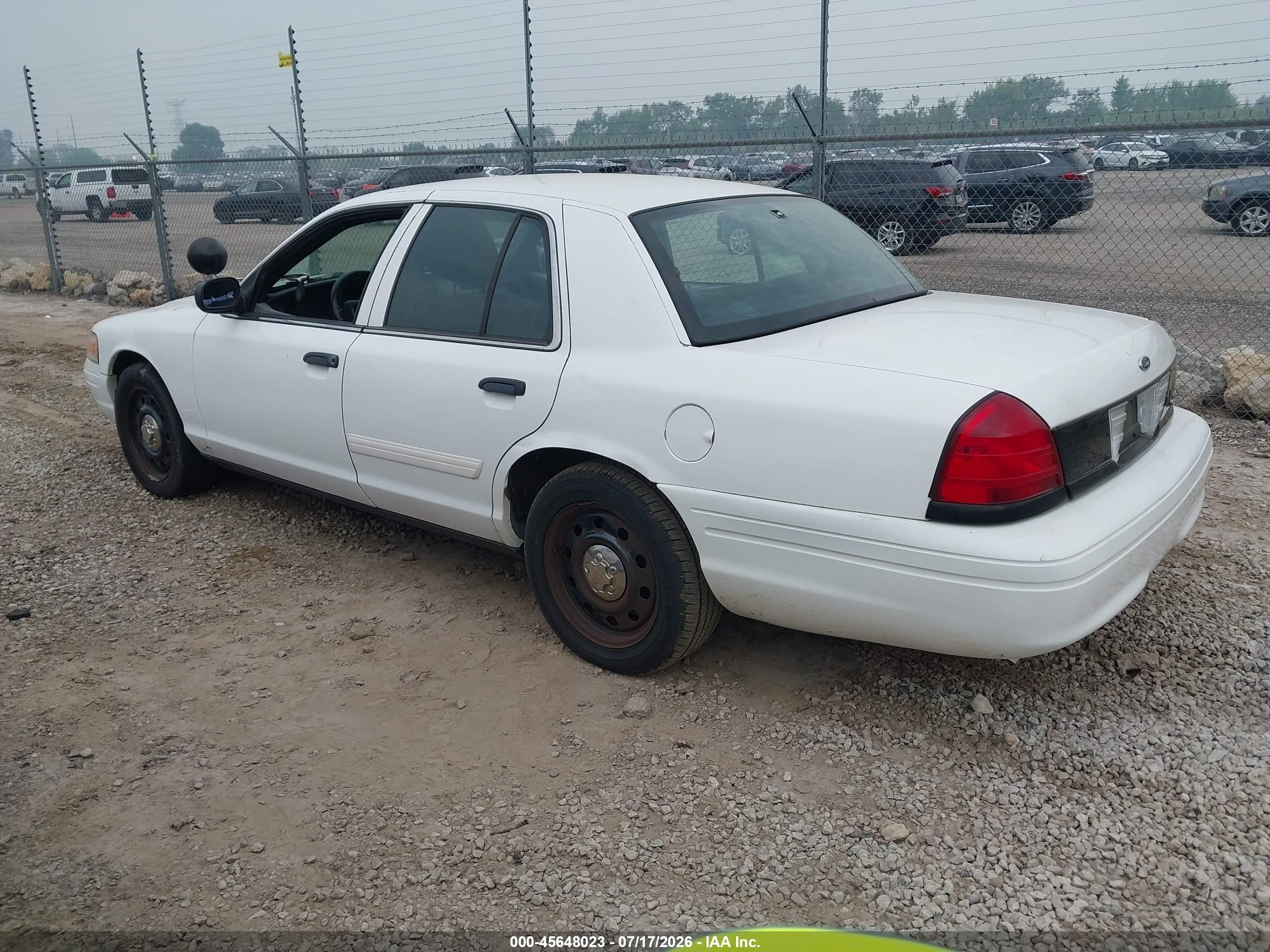 2011 Ford Crown Victoria Police Interceptor White vin: 2FABP7BV4BX119556