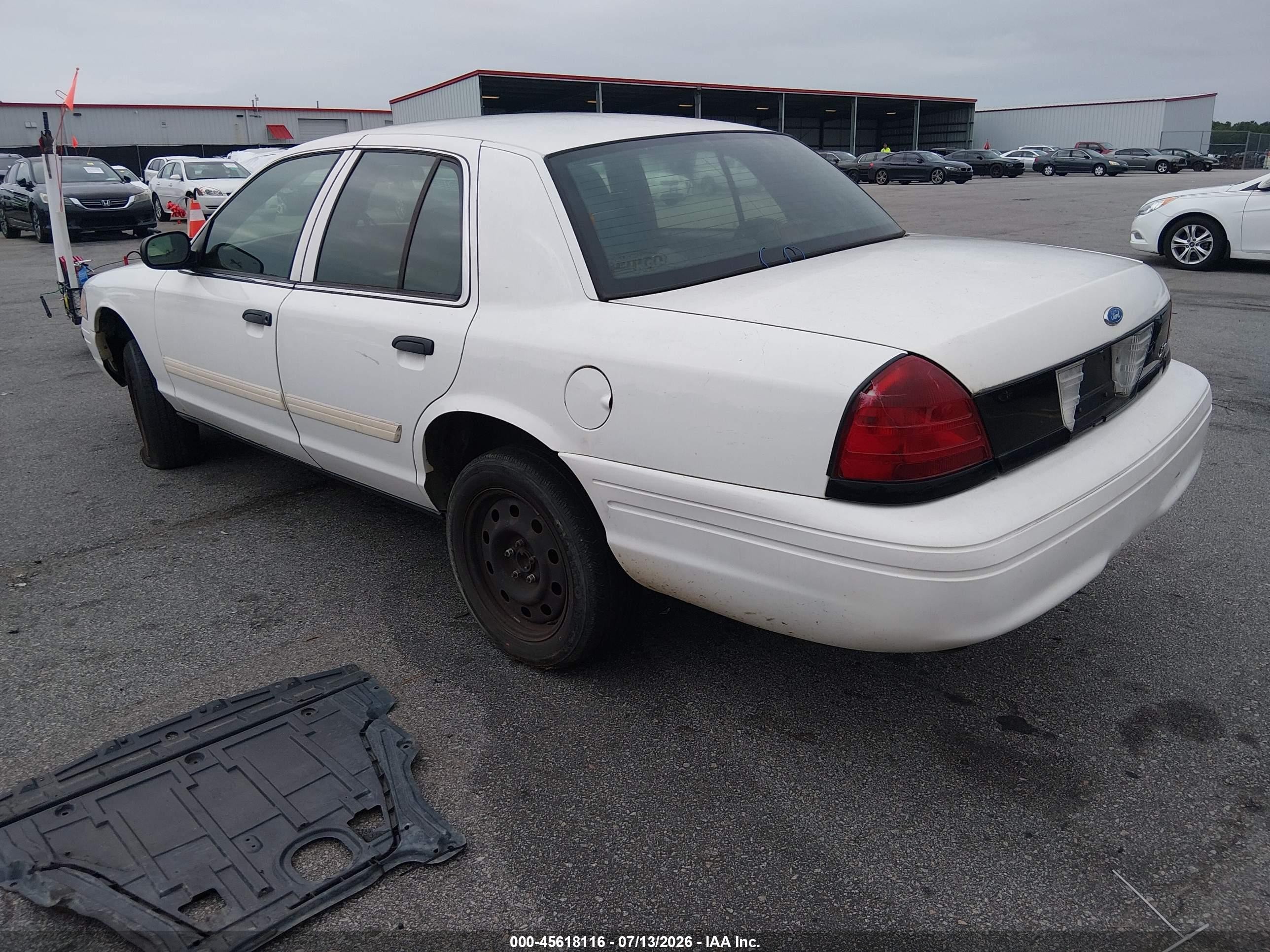 2011 Ford Crown Victoria Police Interceptor White vin: 2FABP7BV6BX115668