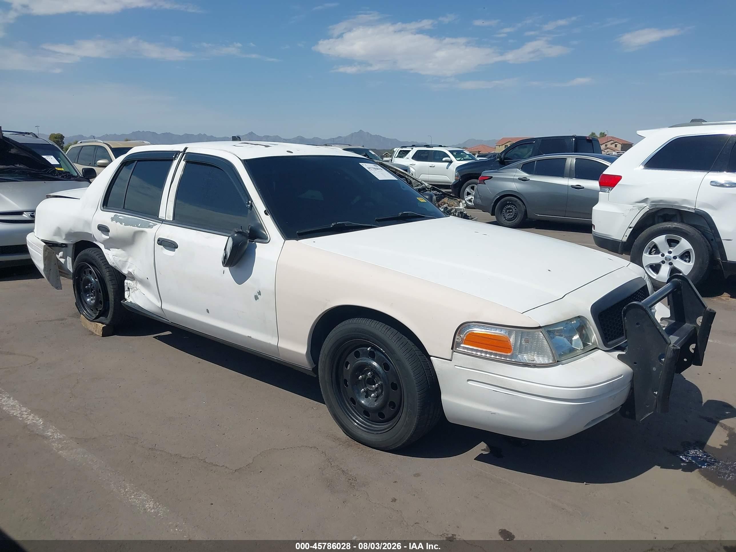 2011 Ford Crown Victoria Police Interceptor White vin: 2FABP7BV6BX119347