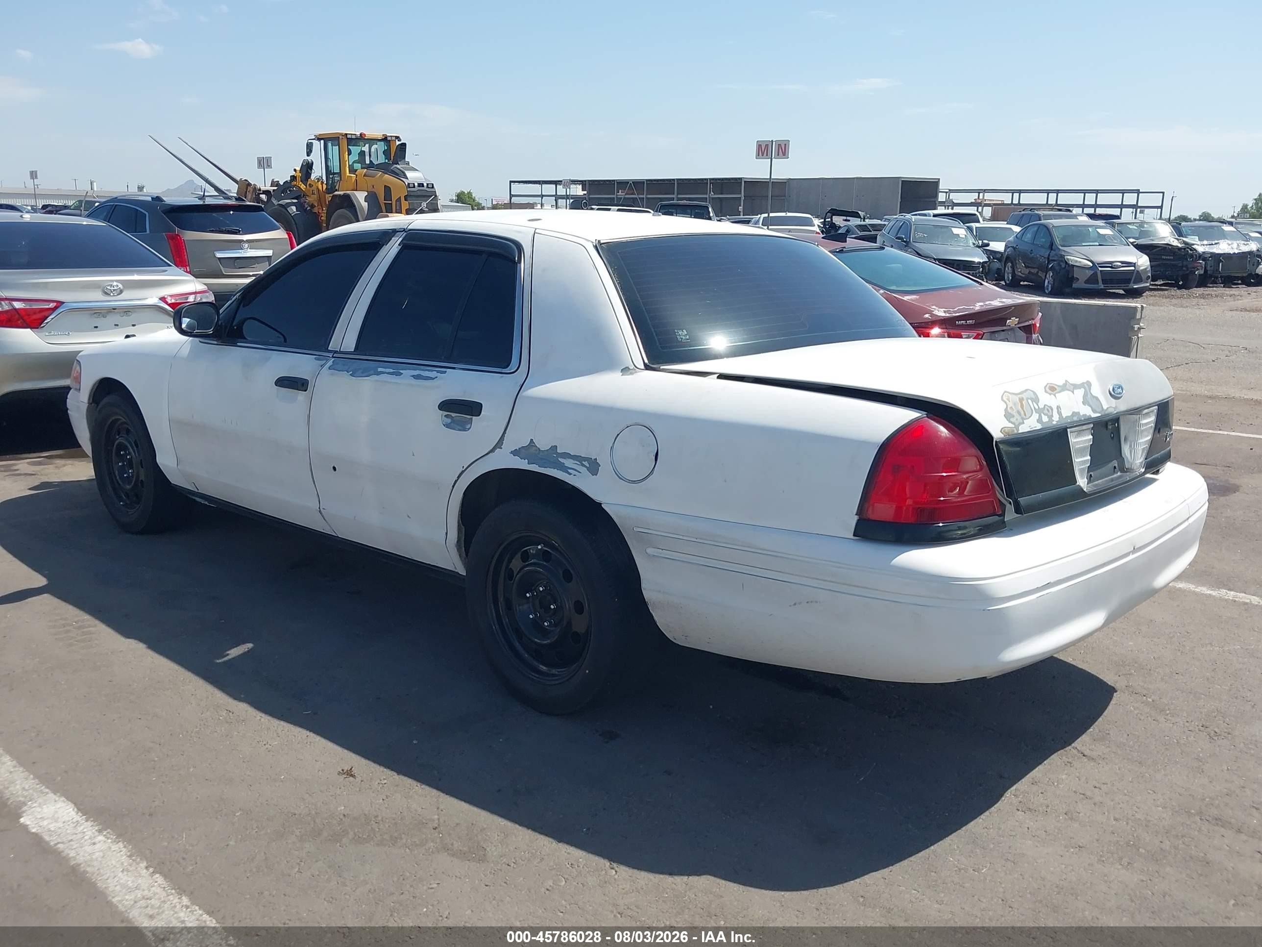 2011 Ford Crown Victoria Police Interceptor White vin: 2FABP7BV6BX119347