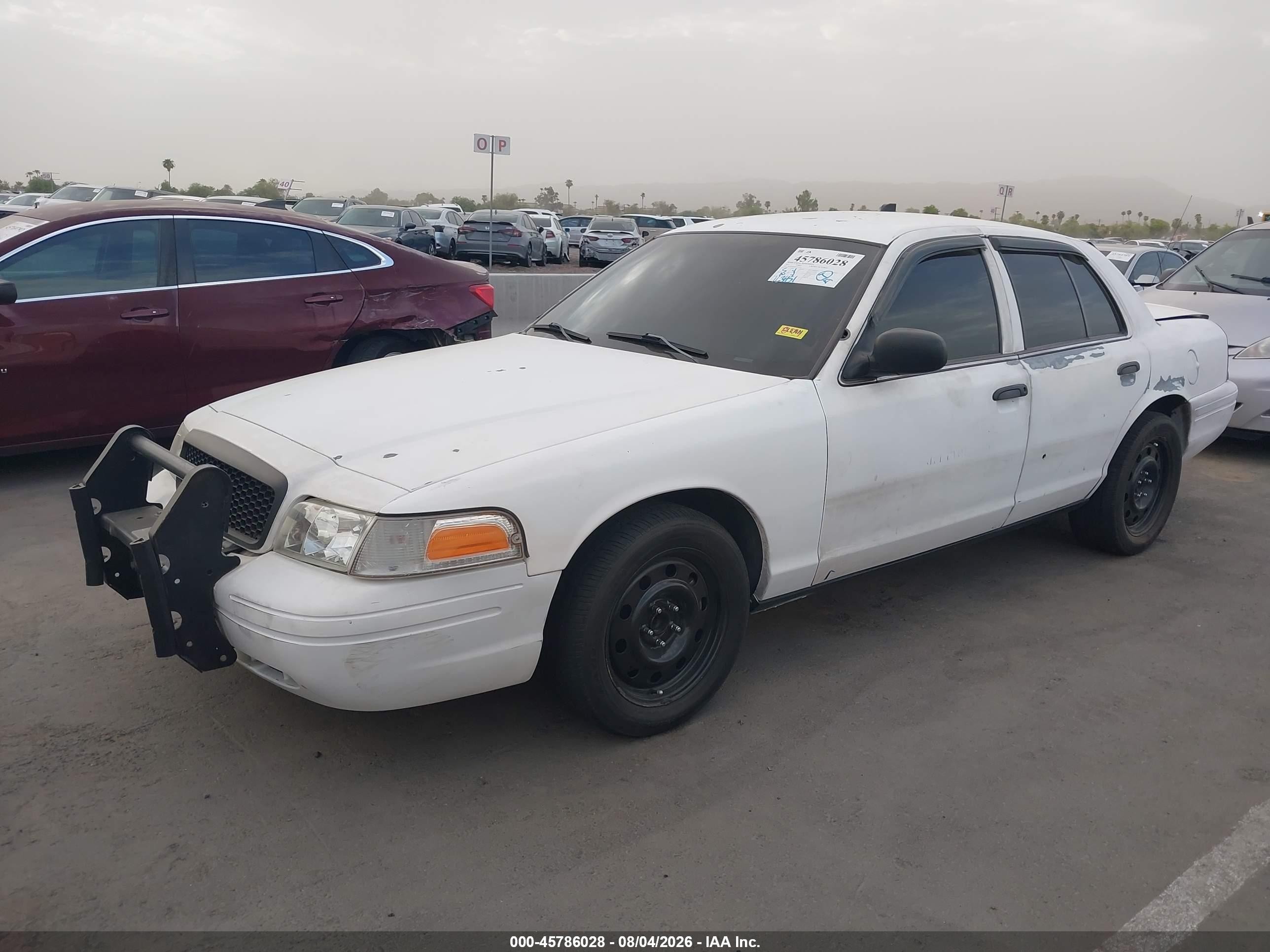 2011 Ford Crown Victoria Police Interceptor White vin: 2FABP7BV6BX119347