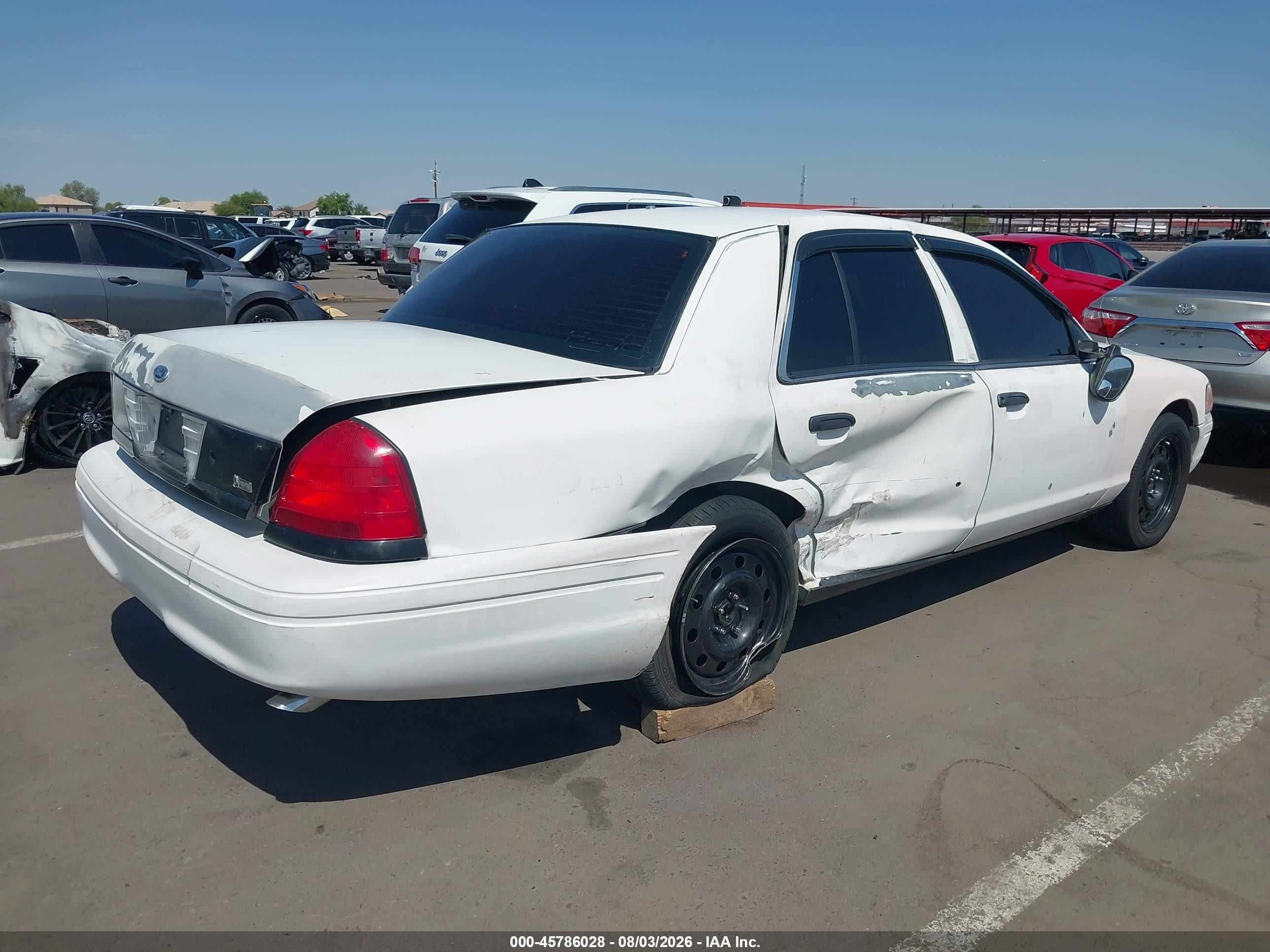 2011 Ford Crown Victoria Police Interceptor White vin: 2FABP7BV6BX119347