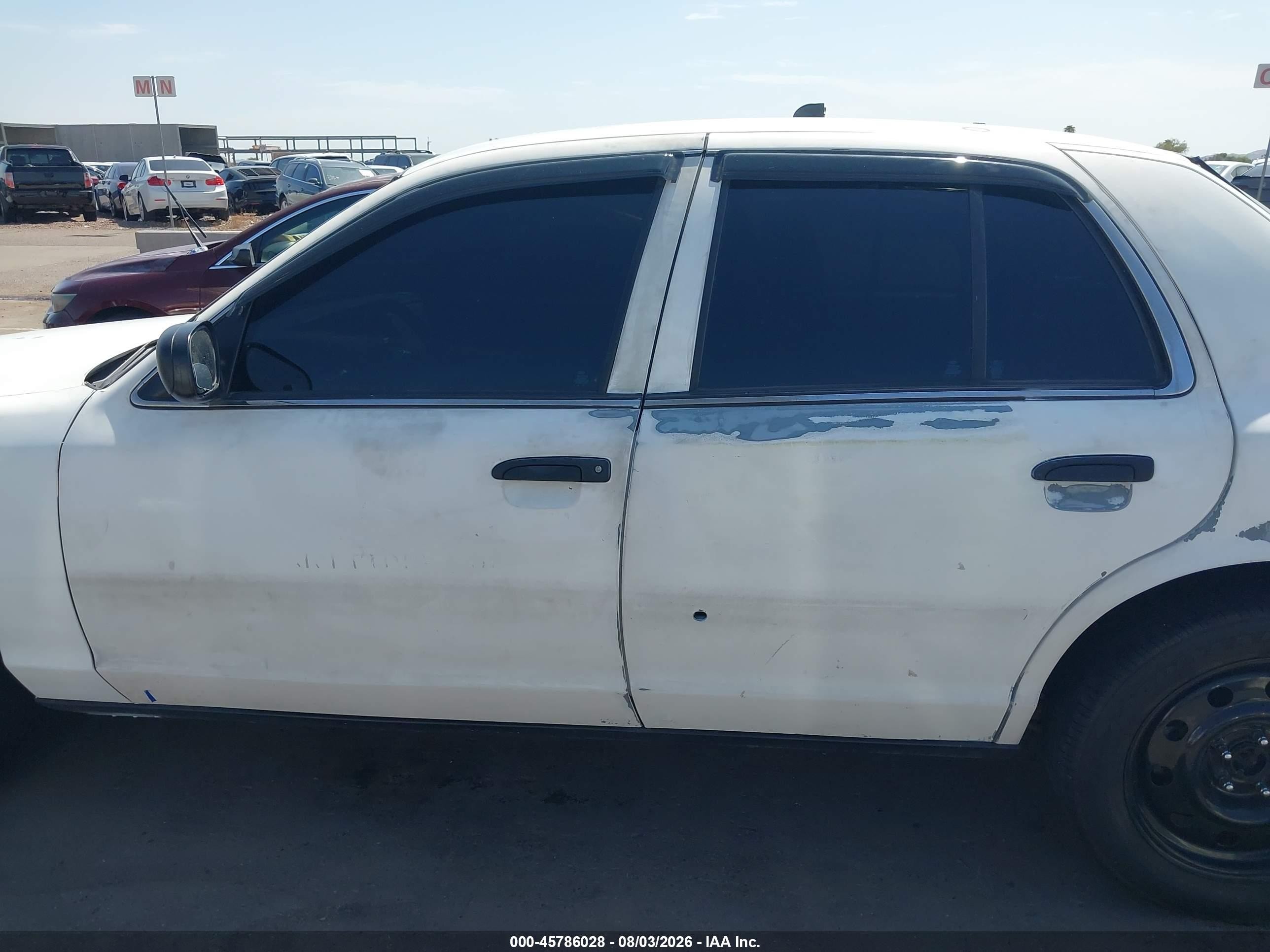 2011 Ford Crown Victoria Police Interceptor White vin: 2FABP7BV6BX119347