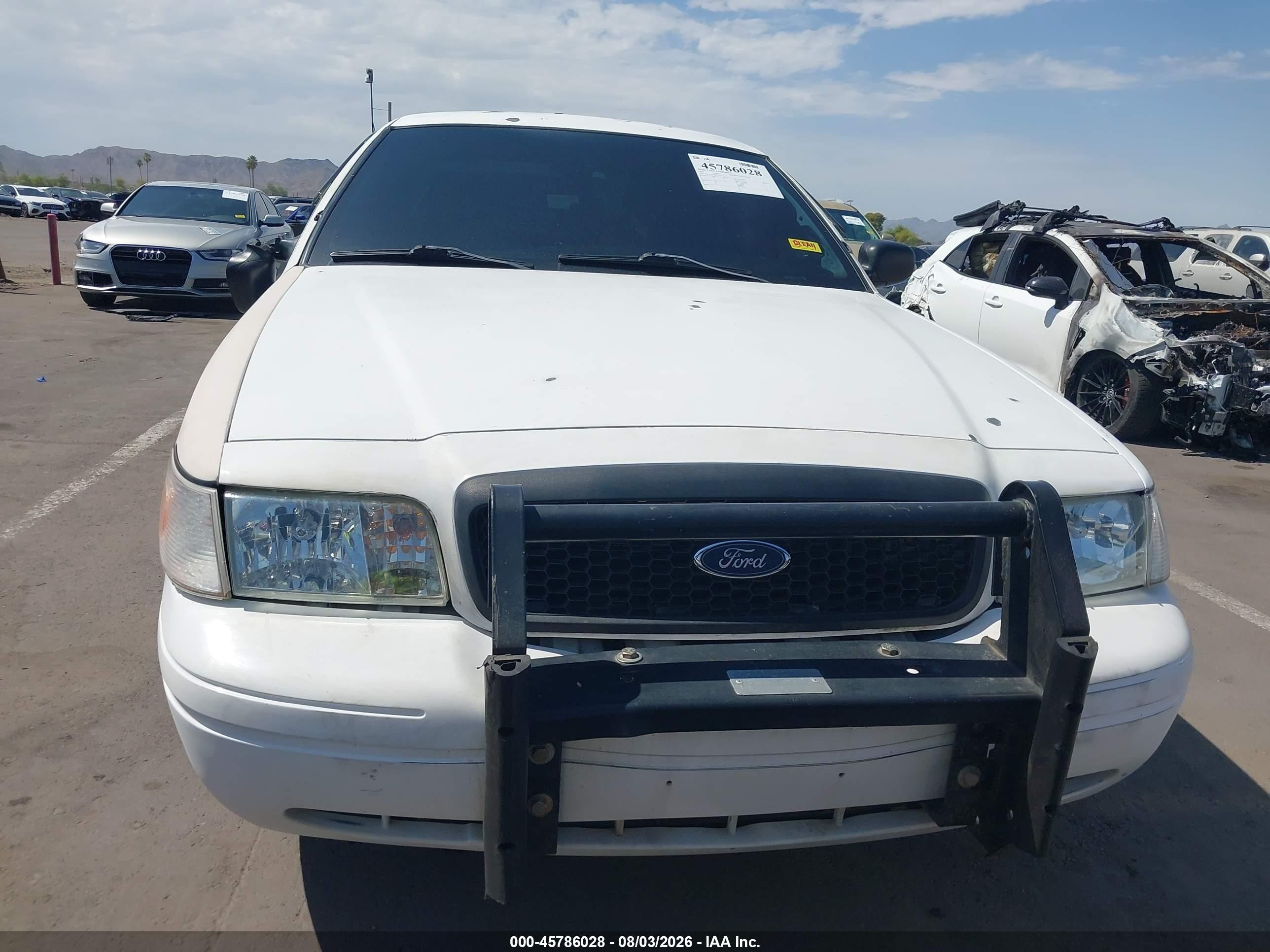 2011 Ford Crown Victoria Police Interceptor White vin: 2FABP7BV6BX119347