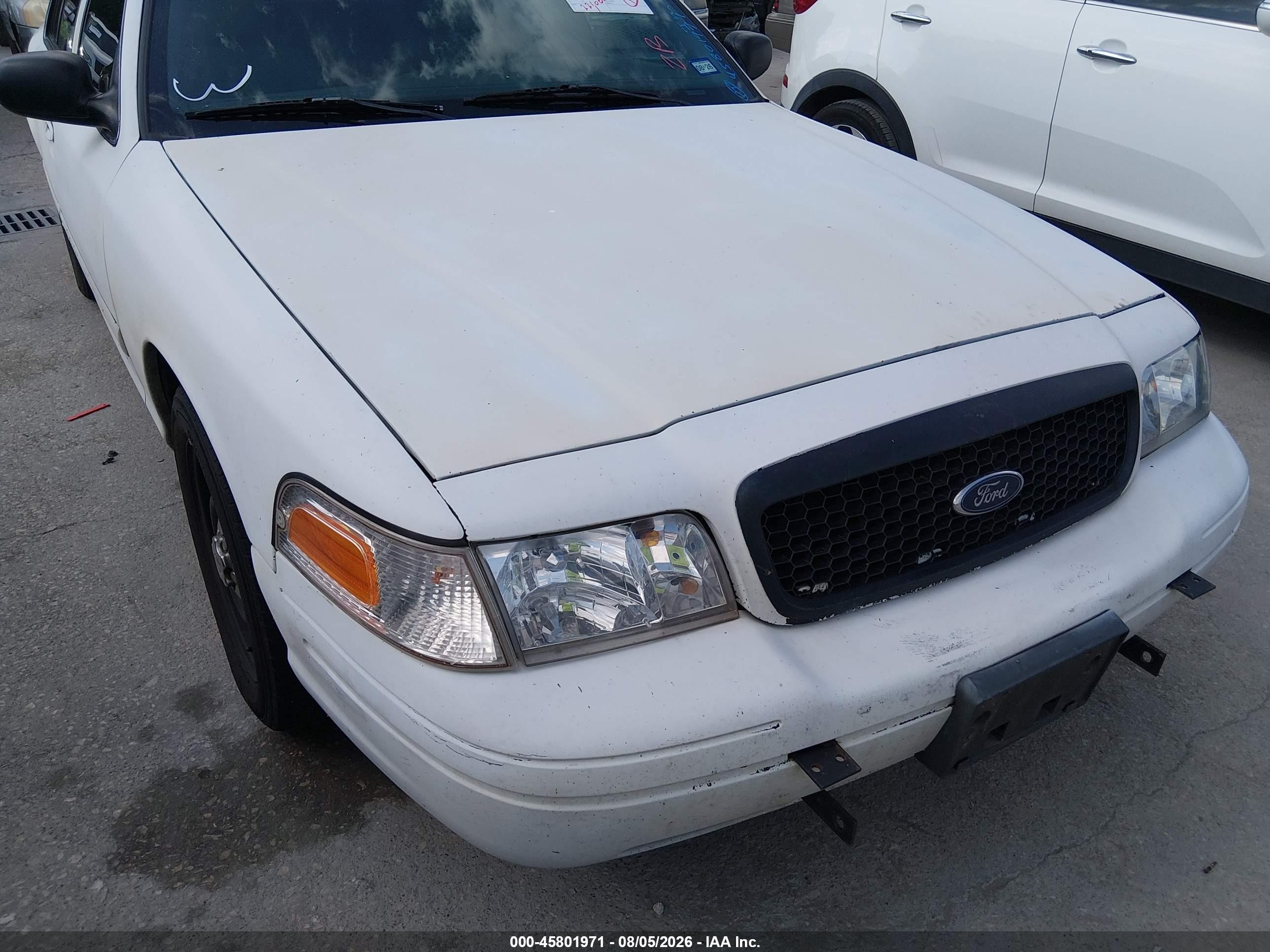 2010 Ford Crown Victoria Police/police Interceptor White vin: 2FABP7BV8AX135340