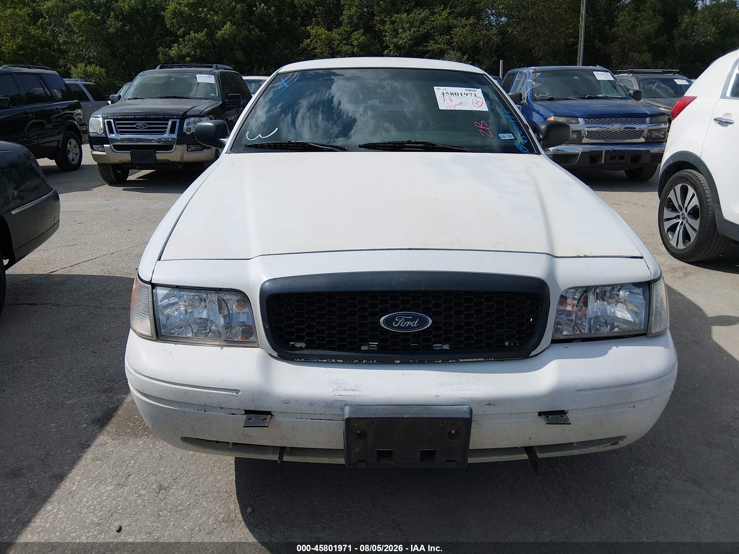 2010 Ford Crown Victoria Police/police Interceptor White vin: 2FABP7BV8AX135340