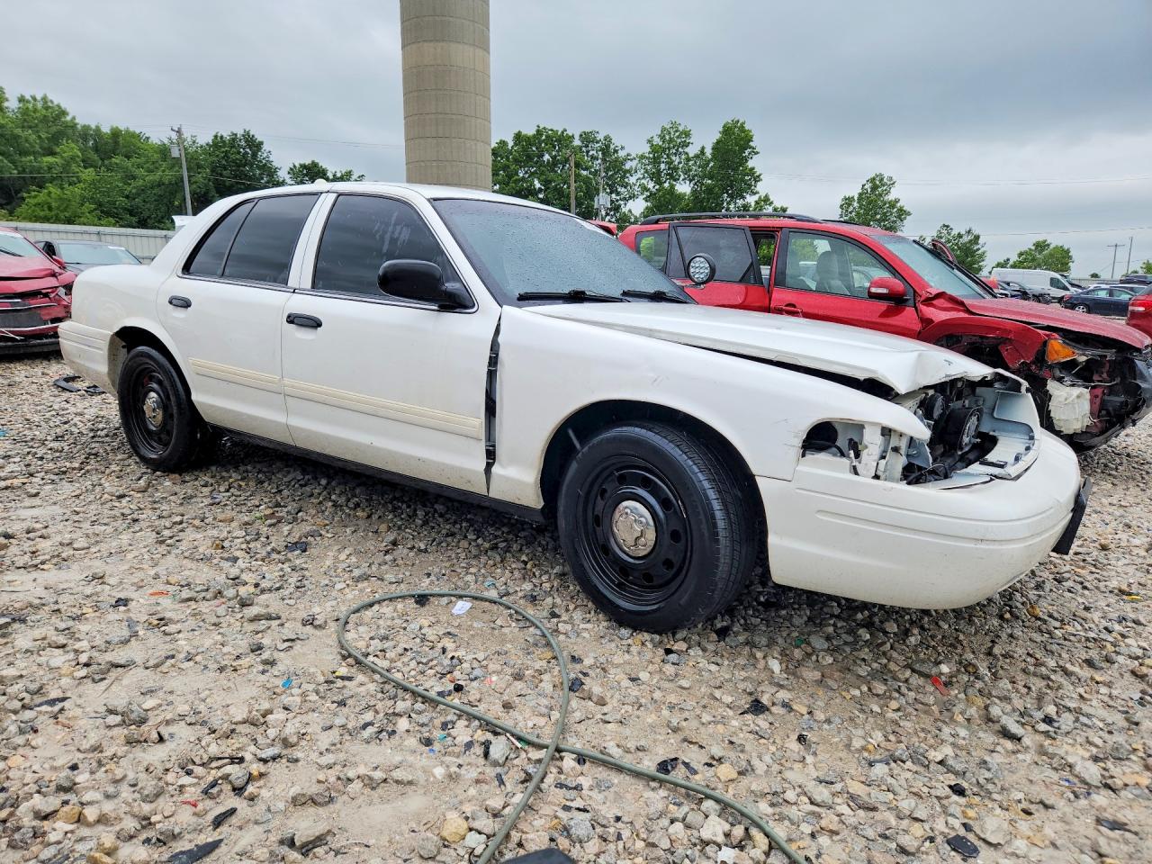 2011 Ford Crown Victoria Police Interceptor White vin: 2FABP7BV8BX181235