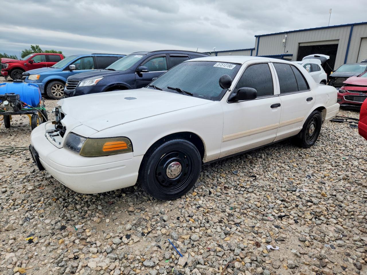 2011 Ford Crown Victoria Police Interceptor White vin: 2FABP7BV8BX181235