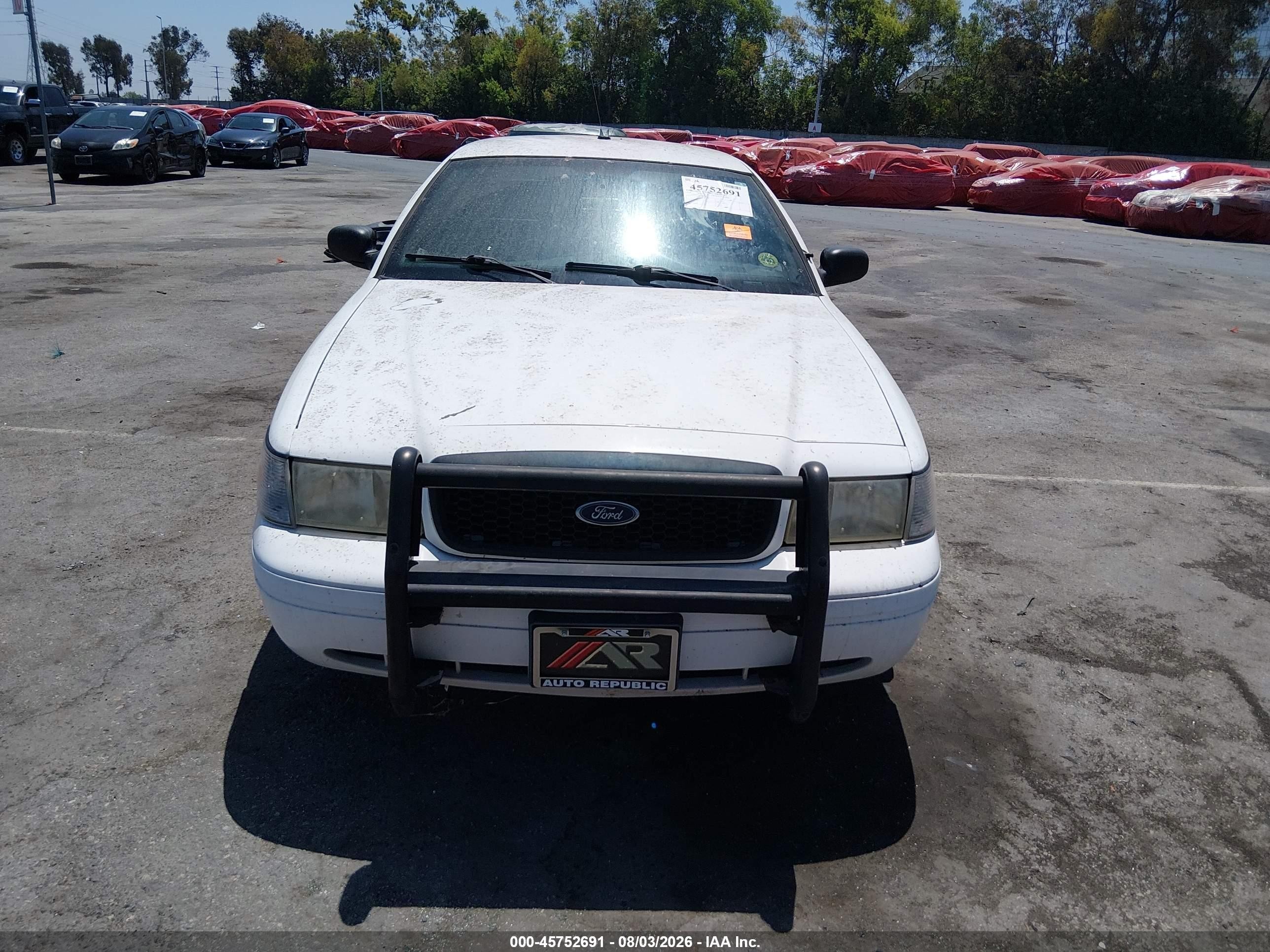 2010 Ford Crown Victoria Police/police Interceptor White vin: 2FABP7BV9AX103013