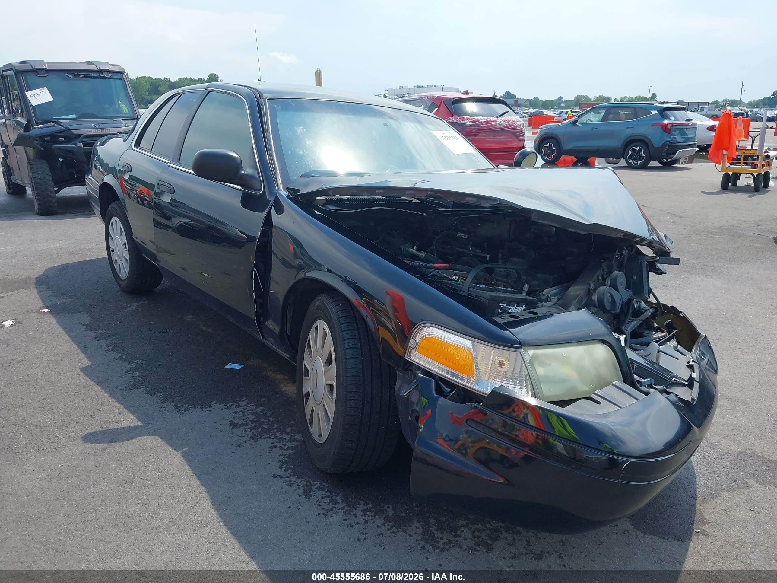 2011 Ford Crown Victoria Police/police Interceptor Black vin: 2FABP7BV9BX157266