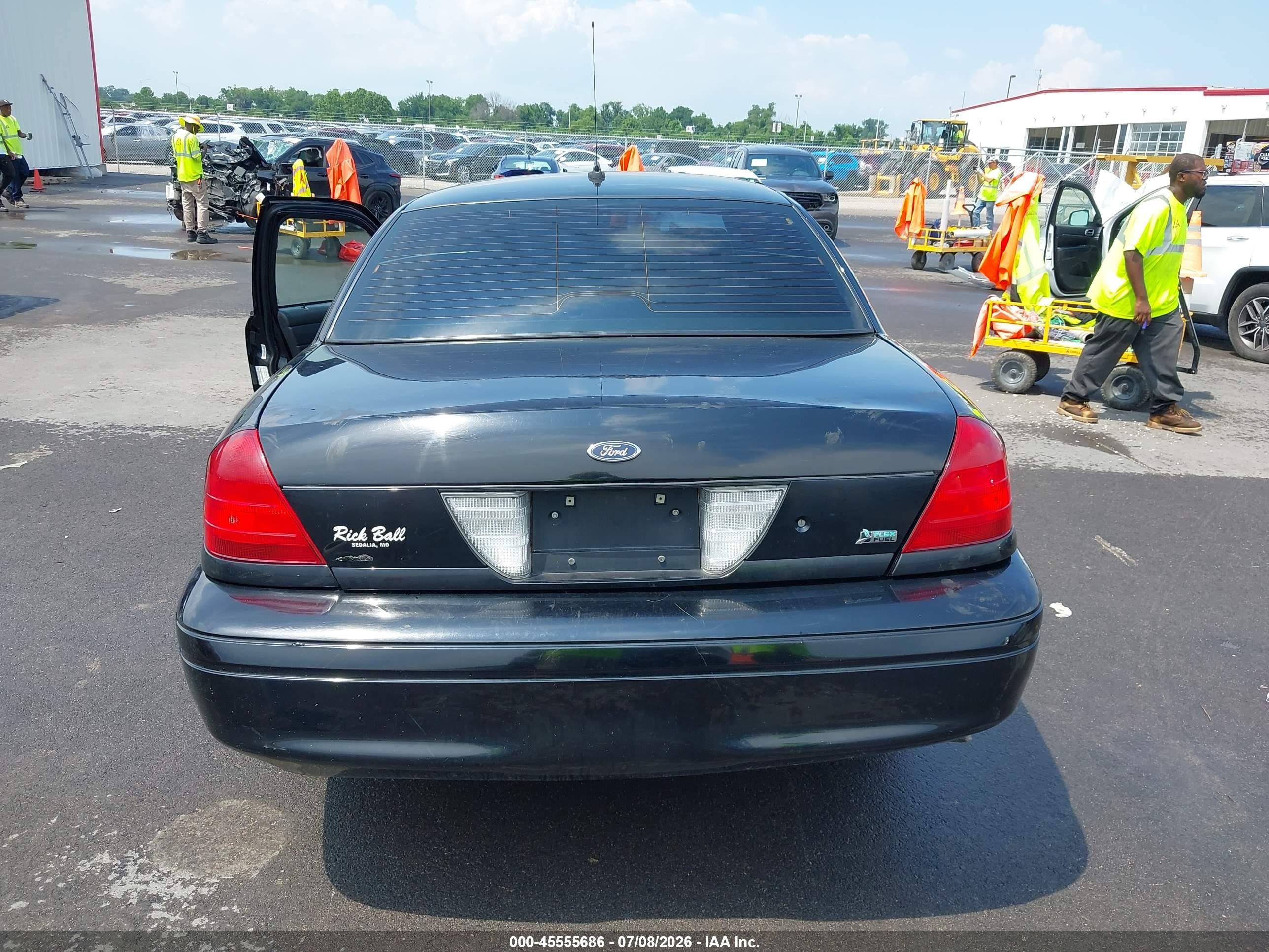 2011 Ford Crown Victoria Police/police Interceptor Black vin: 2FABP7BV9BX157266