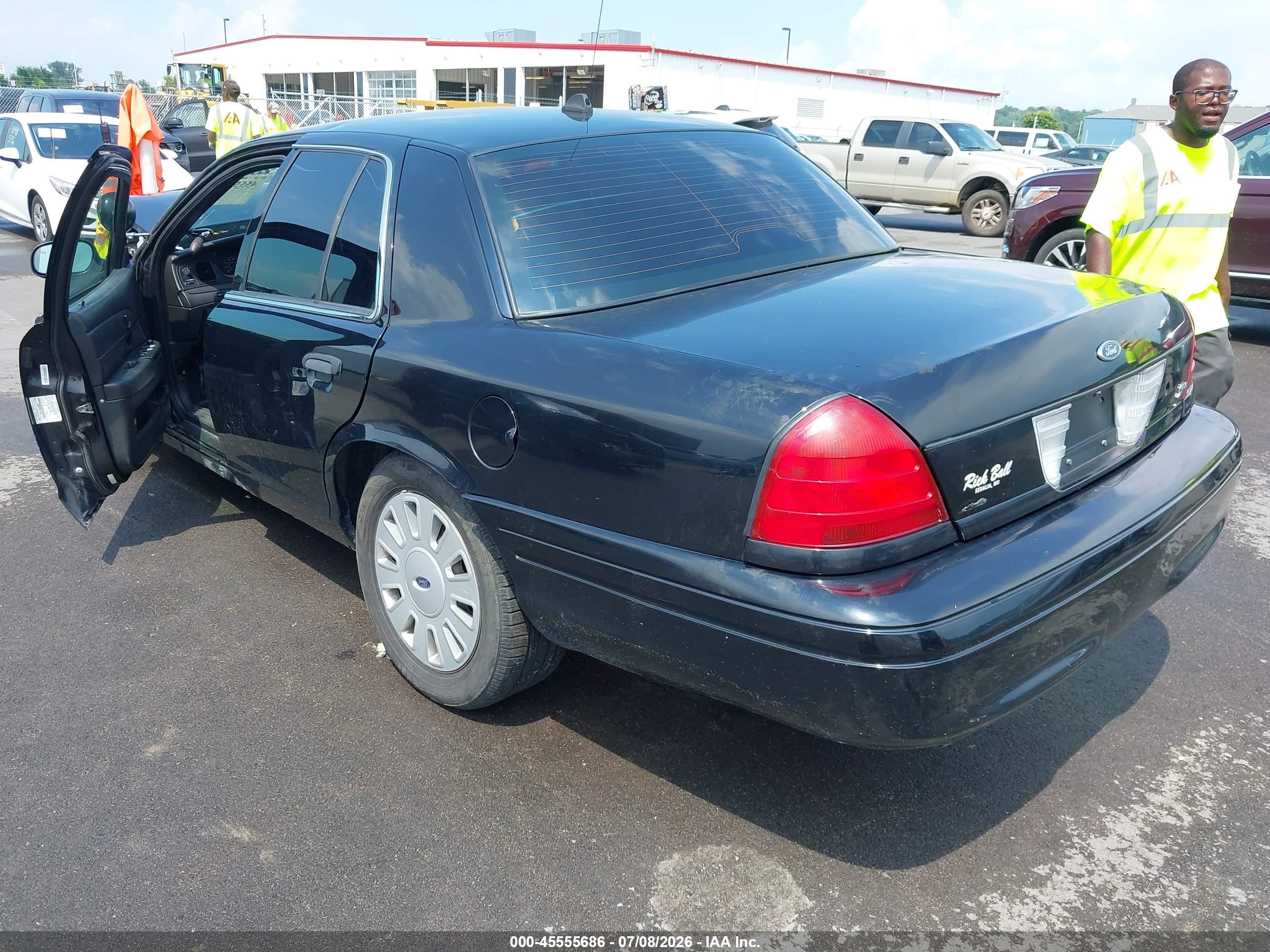 2011 Ford Crown Victoria Police/police Interceptor Black vin: 2FABP7BV9BX157266