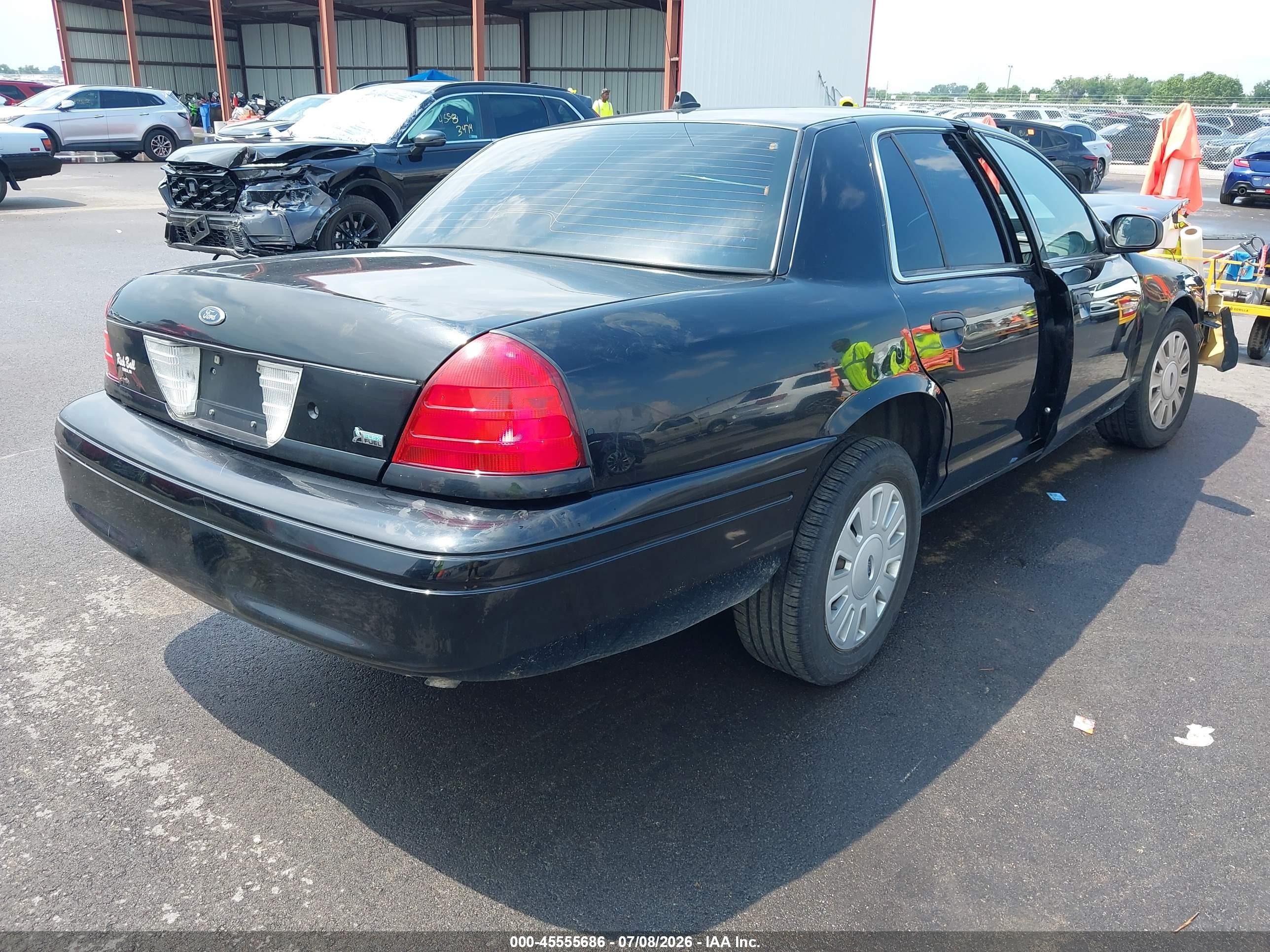 2011 Ford Crown Victoria Police/police Interceptor Black vin: 2FABP7BV9BX157266