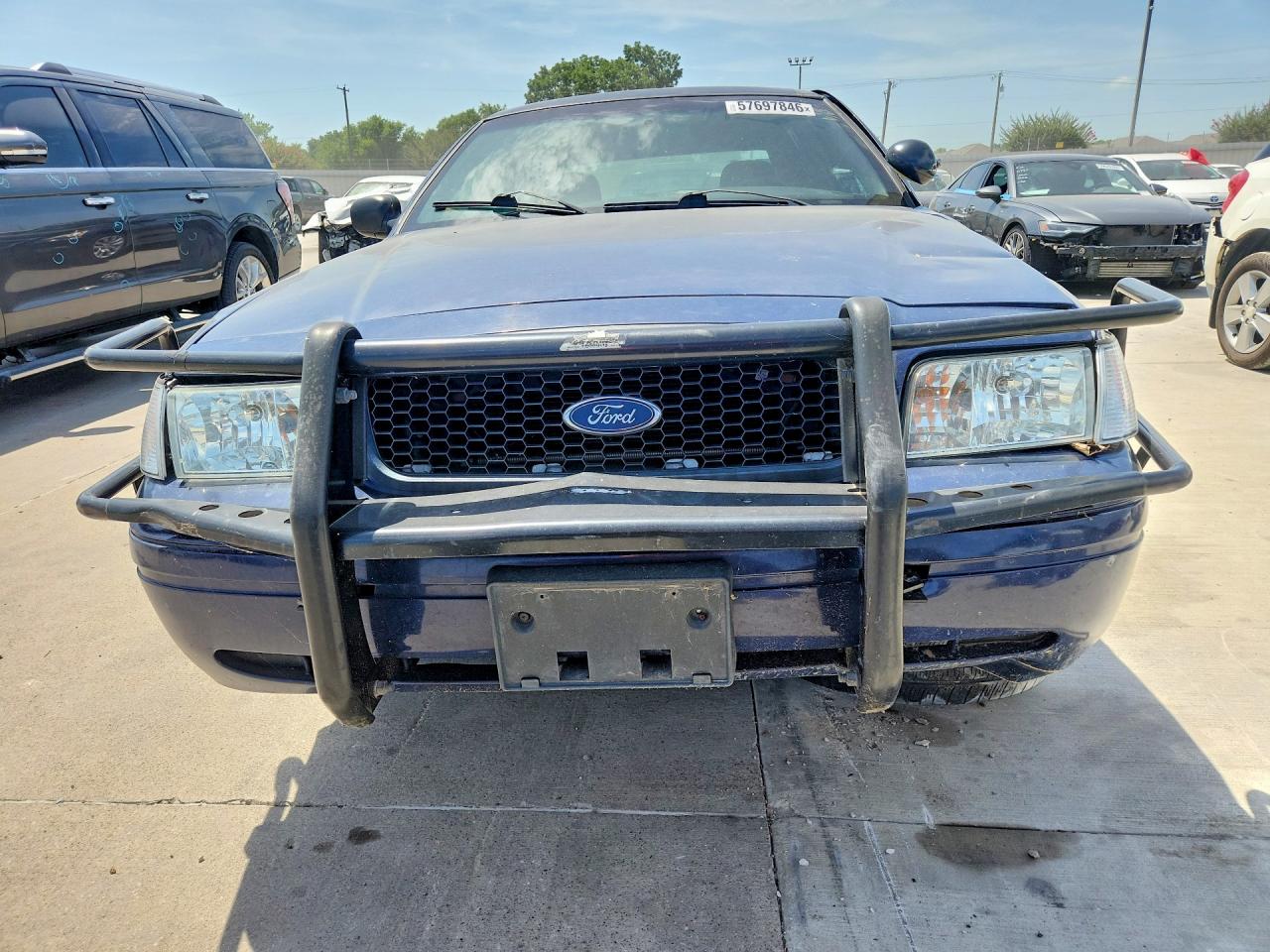 2010 Ford Crown Victoria Police Interceptor Синий vin: 2FABP7BVXAX117616