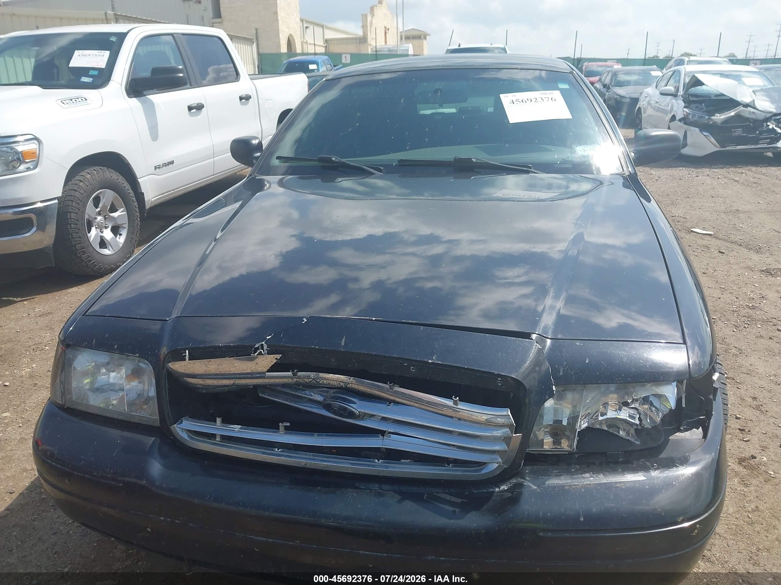 2011 Ford Crown Victoria Lx Black vin: 2FABP7EV2BX184174