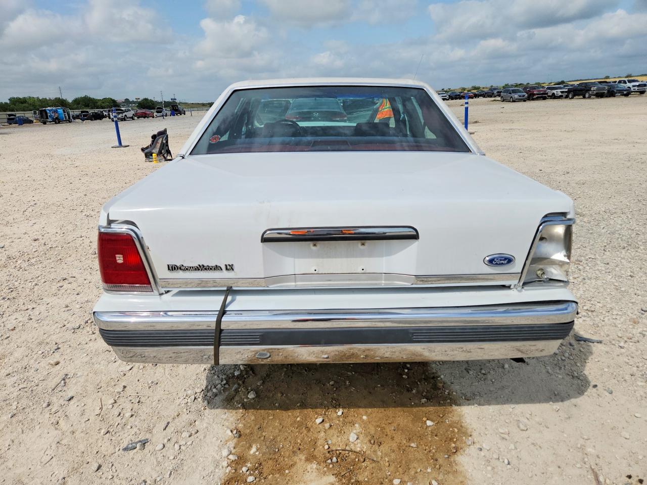 1991 Ford Crown Victoria Lx White vin: 2FACP74F9MX169463