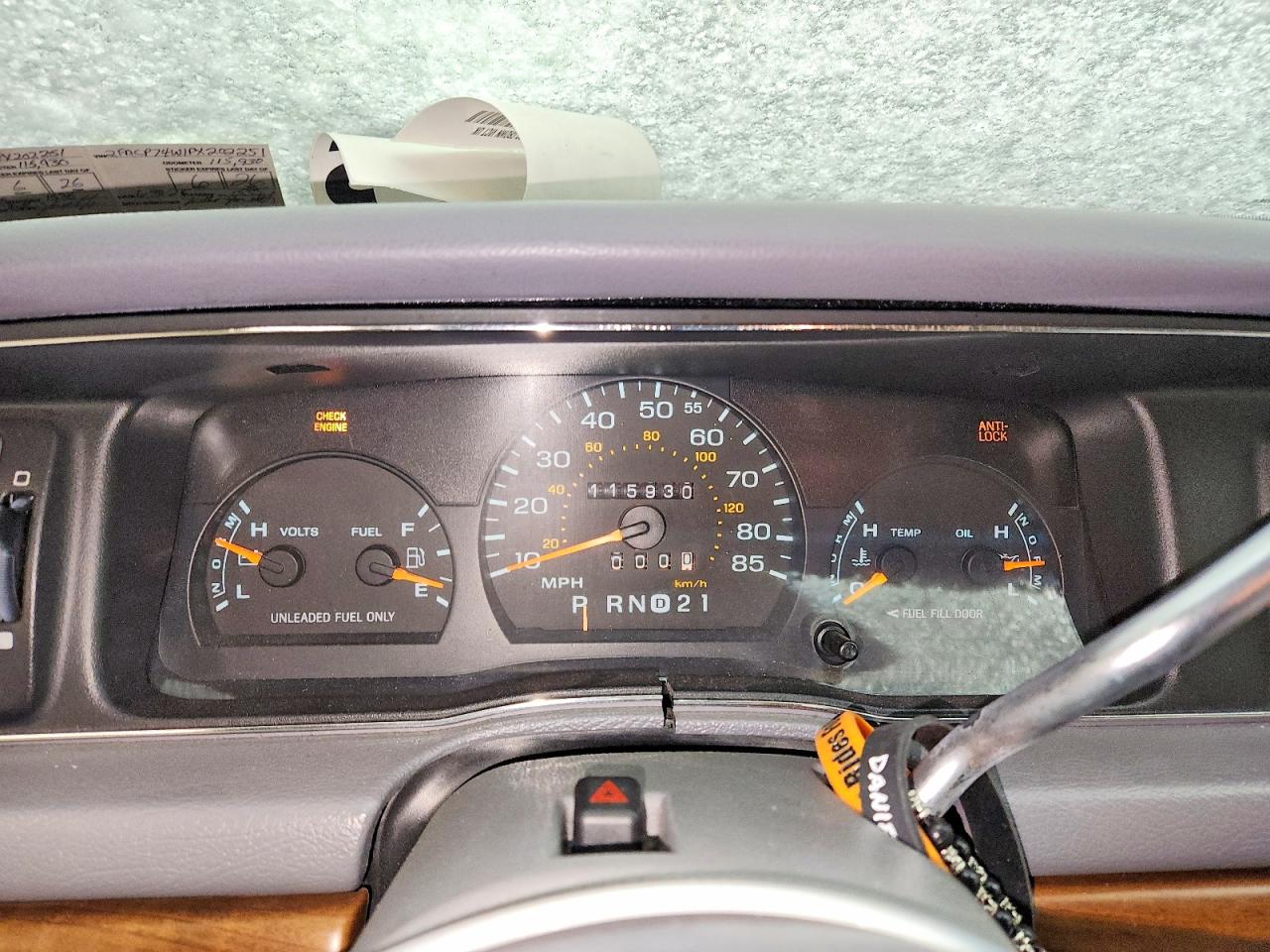 1993 Ford Crown Victoria Lx Blue vin: 2FACP74W1PX202251