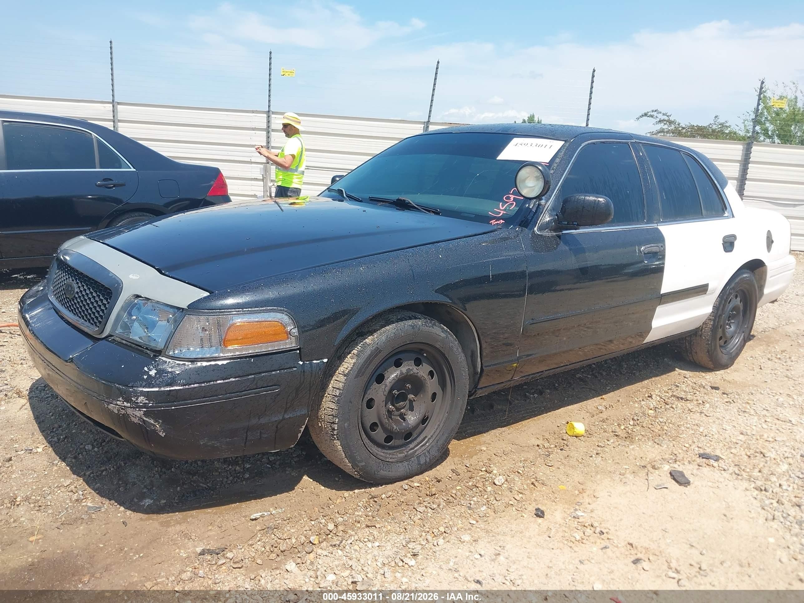 2008 Ford Crown Victoria Police/police Interceptor Black vin: 2FAFP71V08X133174