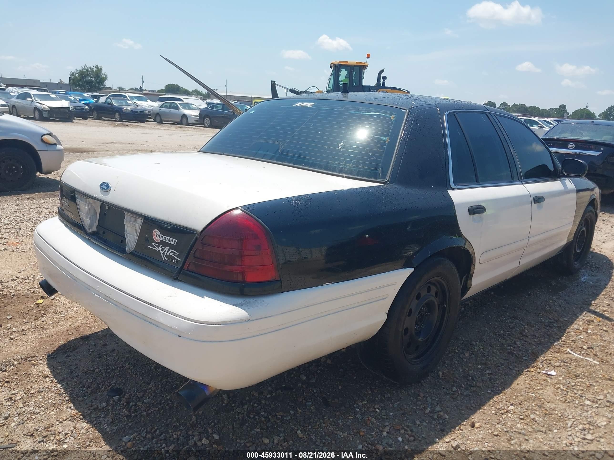 2008 Ford Crown Victoria Police/police Interceptor Black vin: 2FAFP71V08X133174