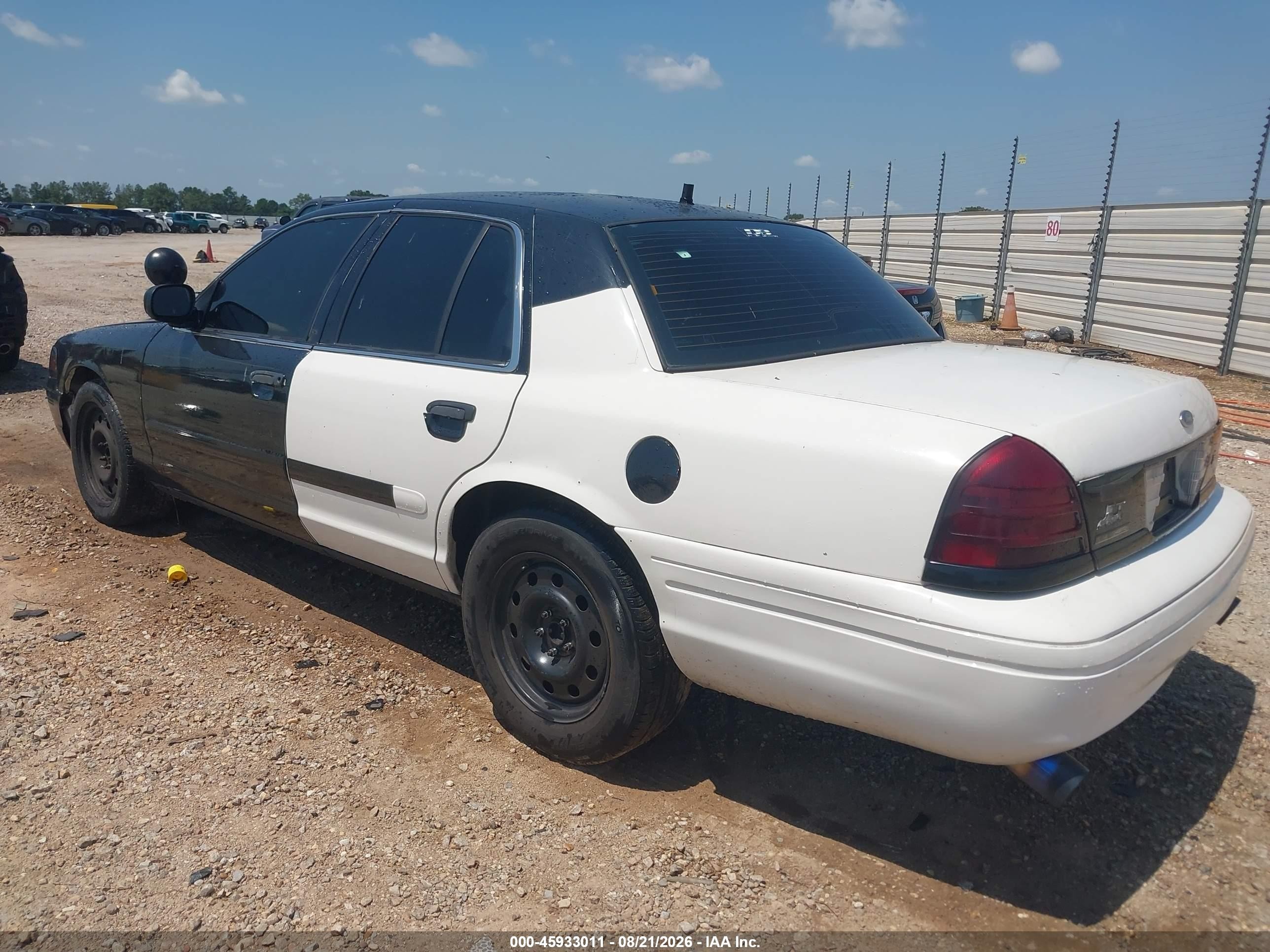 2008 Ford Crown Victoria Police/police Interceptor Black vin: 2FAFP71V08X133174