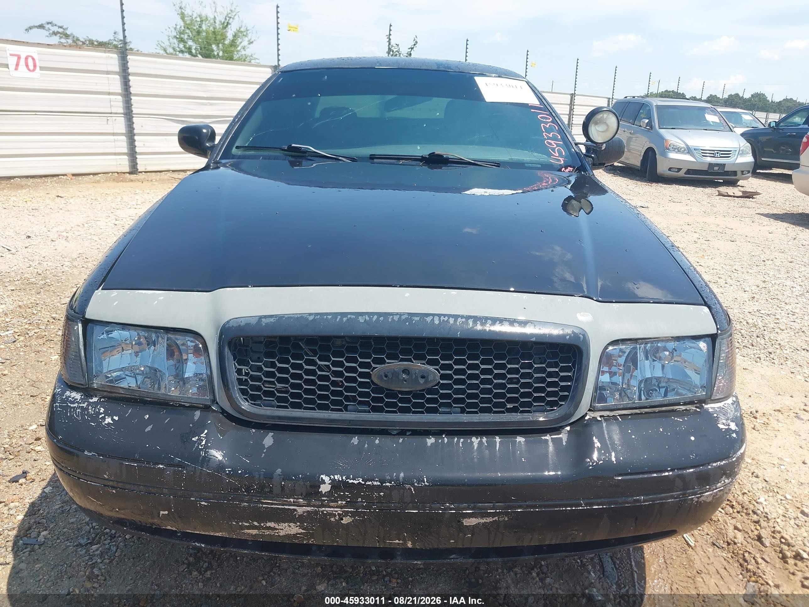 2008 Ford Crown Victoria Police/police Interceptor Black vin: 2FAFP71V08X133174