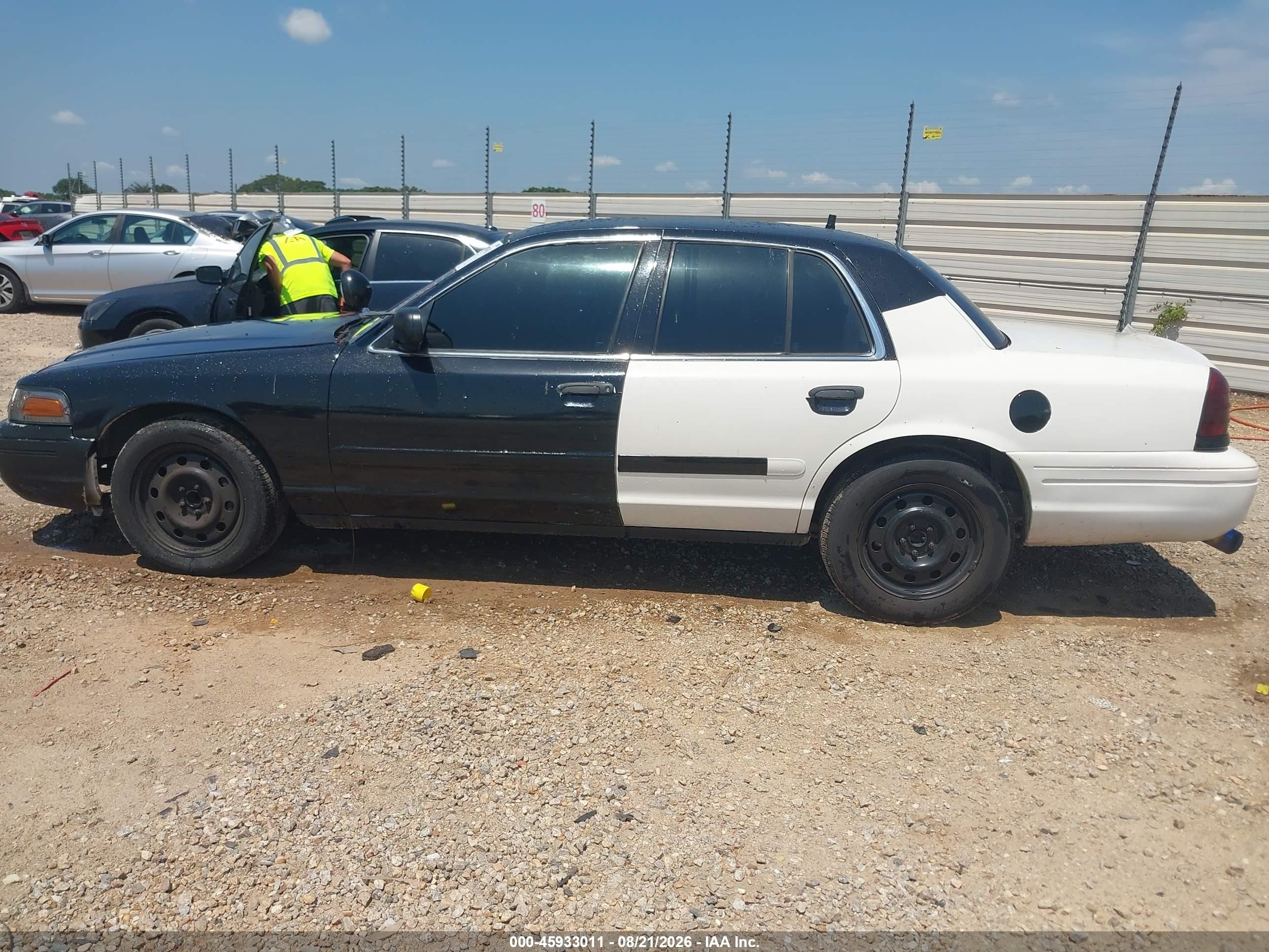 2008 Ford Crown Victoria Police/police Interceptor Black vin: 2FAFP71V08X133174