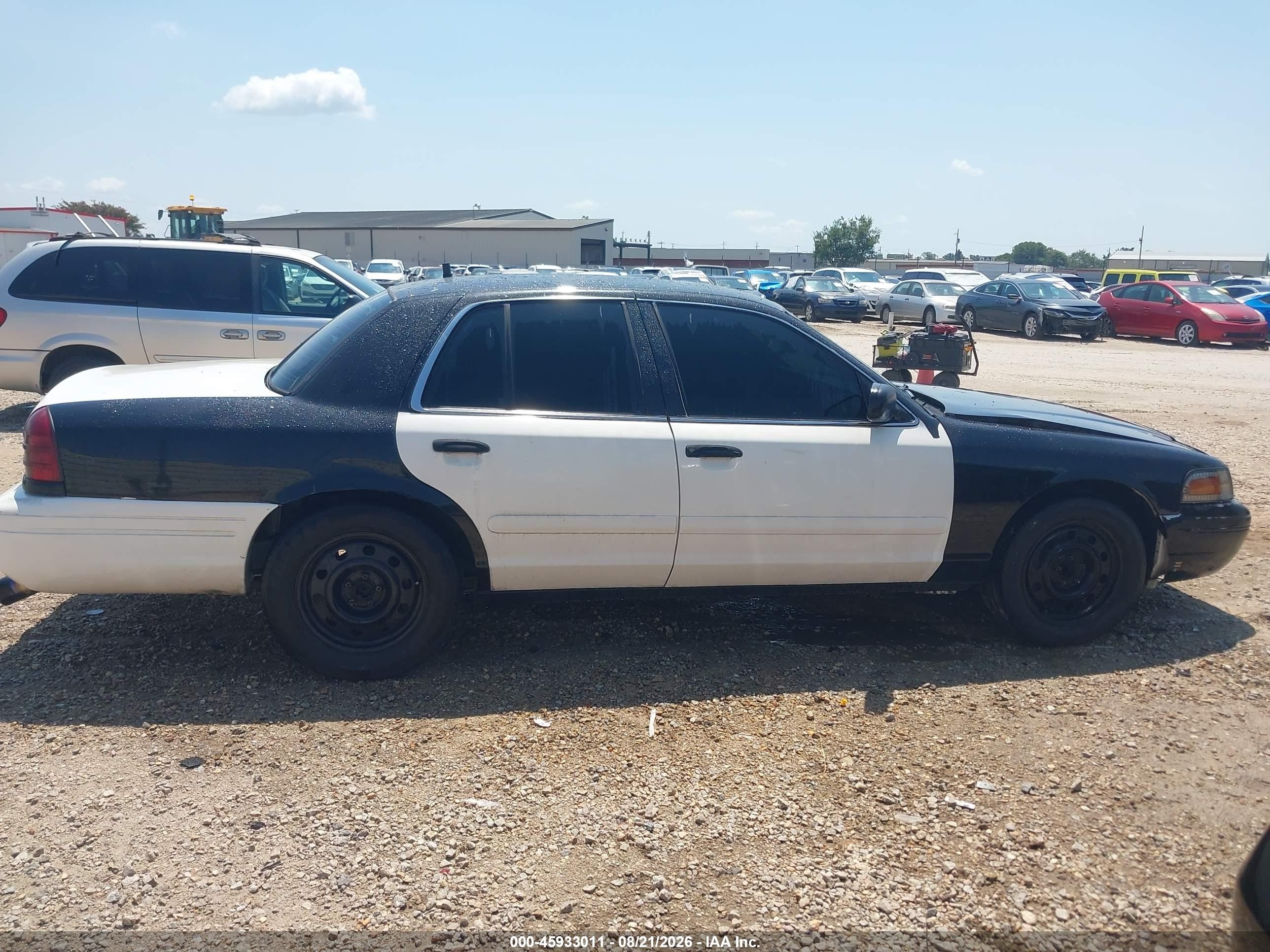 2008 Ford Crown Victoria Police/police Interceptor Black vin: 2FAFP71V08X133174